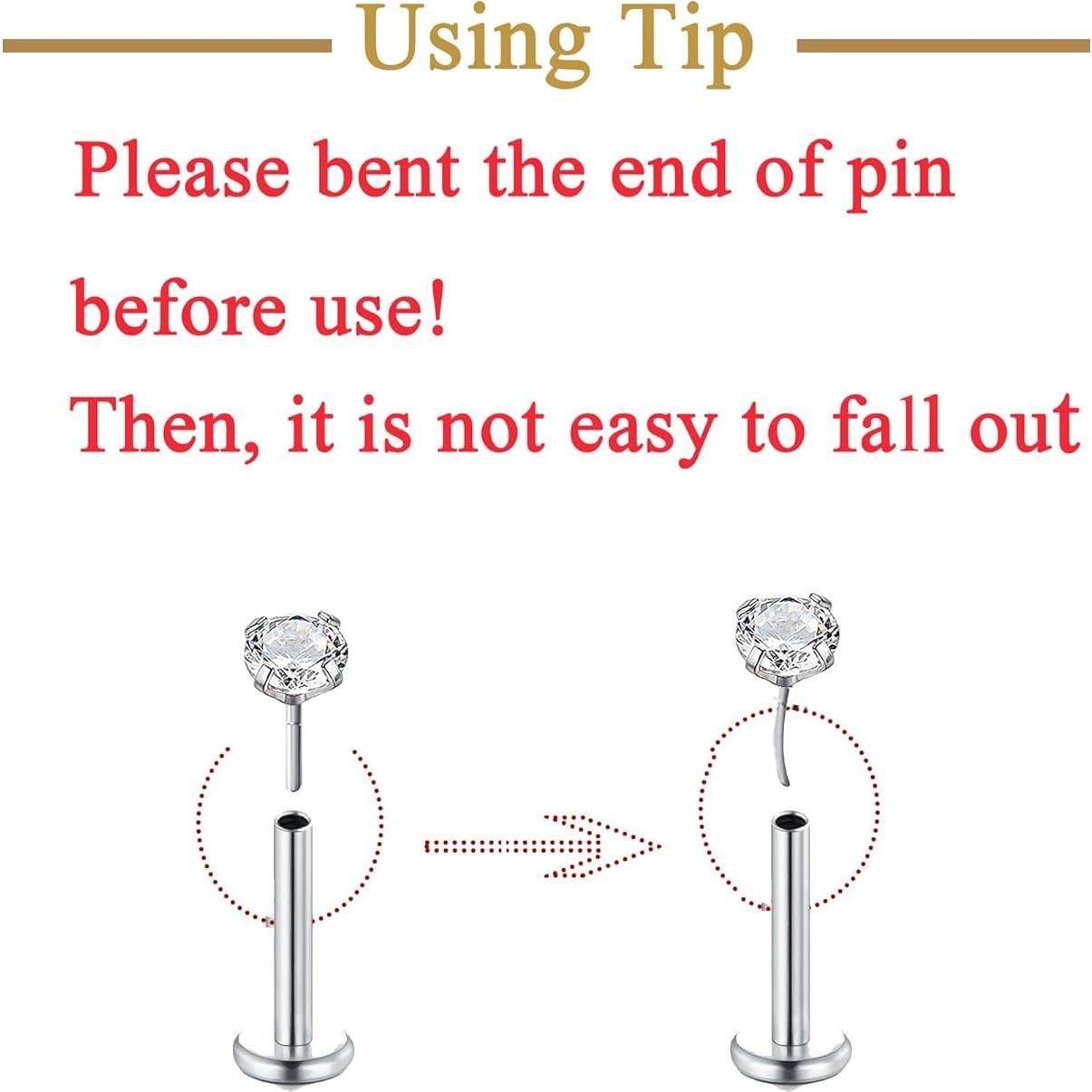 Kit de perforación de orejas QWALIT con aretes y accesorios