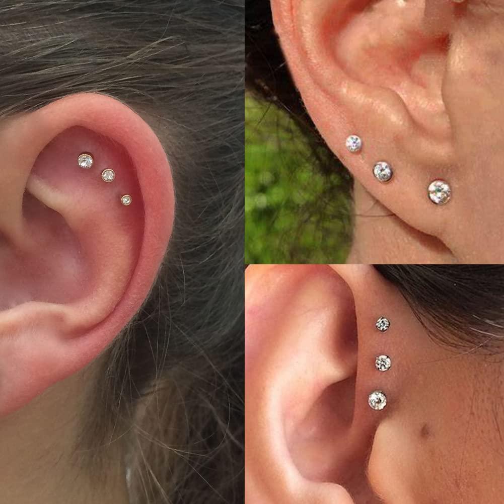 Kit de perforación de orejas QWALIT con aretes y accesorios