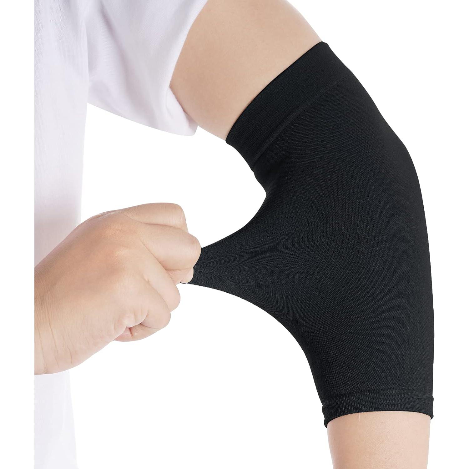 HOVEOX 3 Pares Mangas Cubiertas de Tatuaje Compresión Negro