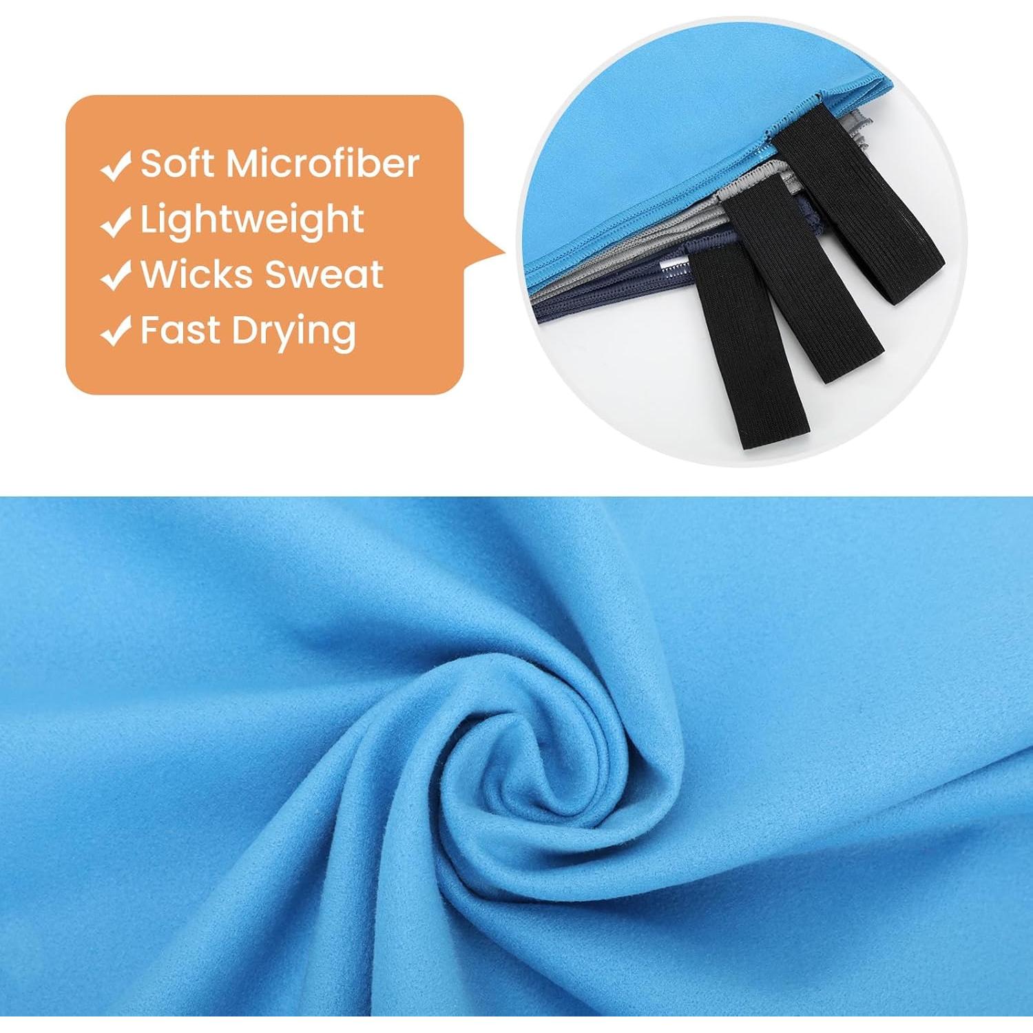 Toallas de Gimnasio Yaozoon Microfibra Secado Rápido 3 Unidades