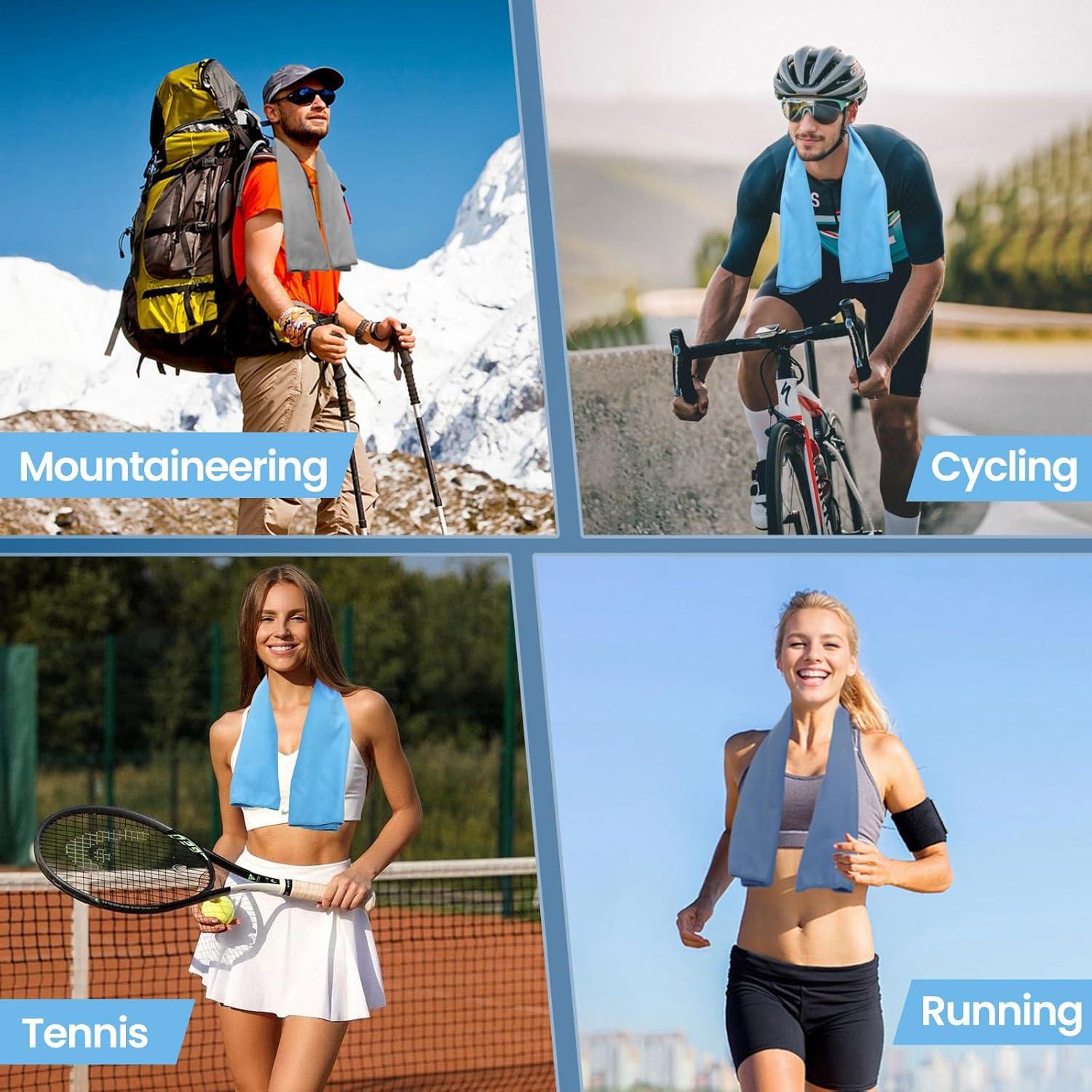 Toallas de Gimnasio Yaozoon Microfibra Secado Rápido 3 Unidades