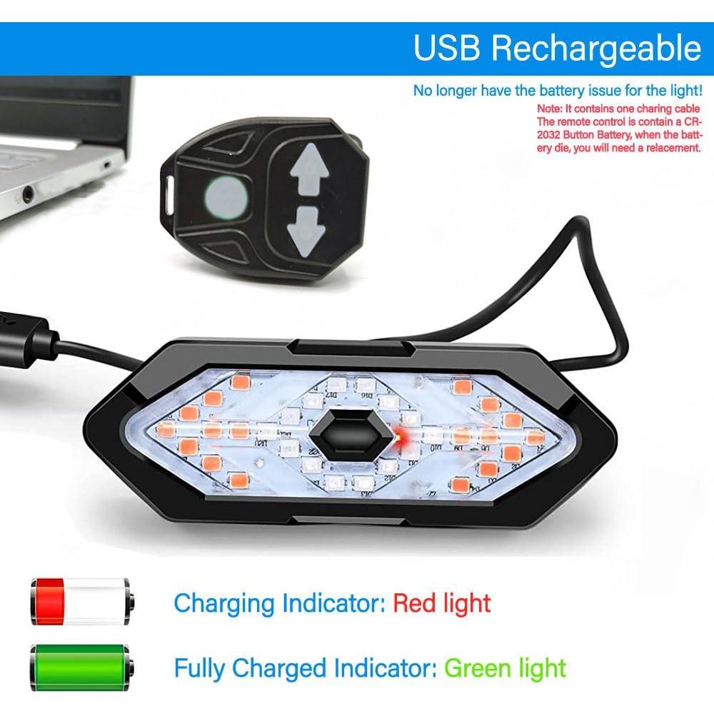 Luz Trasera de Bicicleta HITASTAR HTBTL01 LED Recargable USB