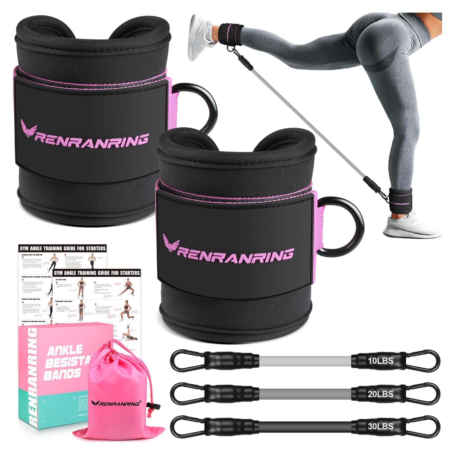 Bandas de Resistencia para Tobillos RENRANRING - 3 Niveles de Resistencia
