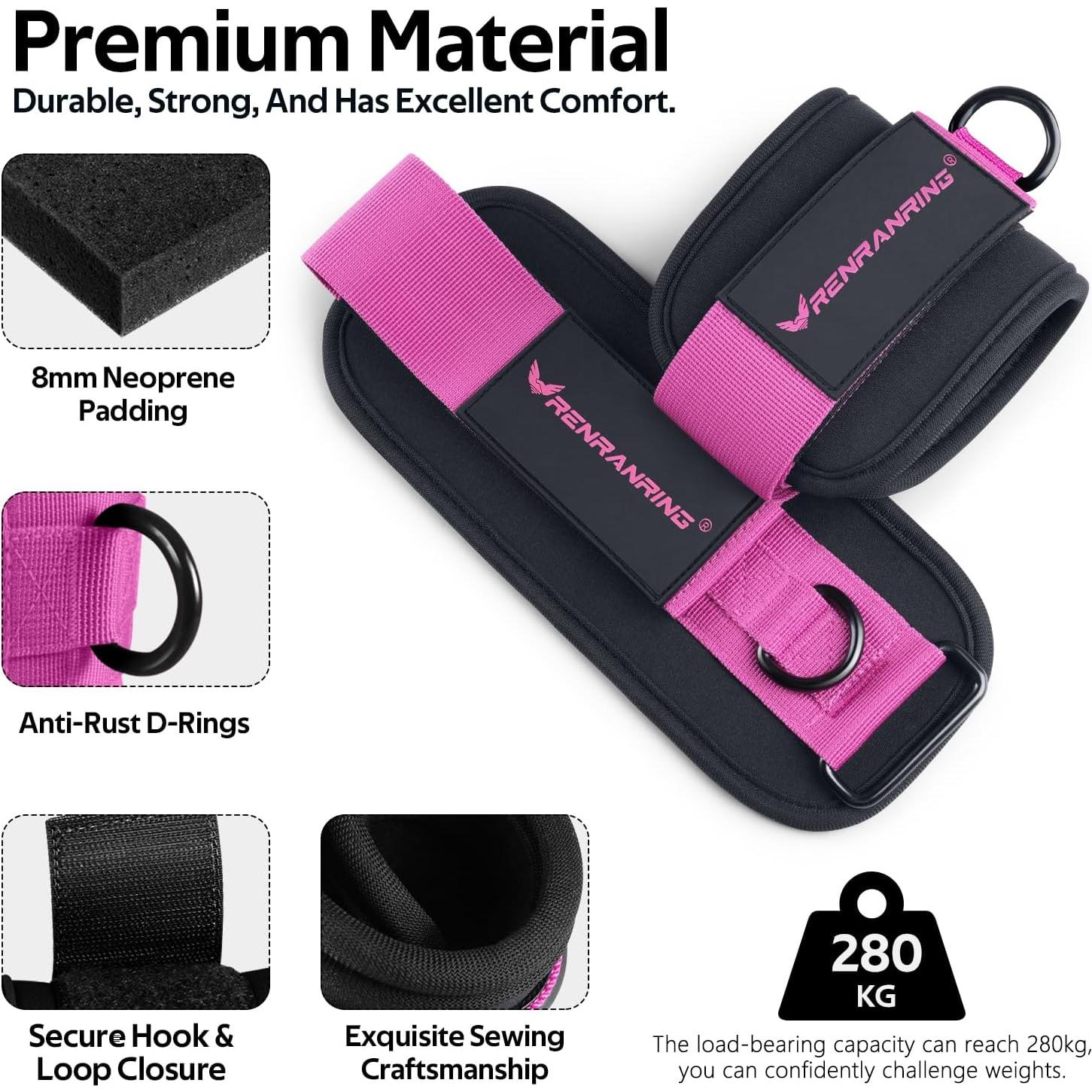 Bandas de Resistencia para Tobillos RENRANRING - 3 Niveles de Resistencia
