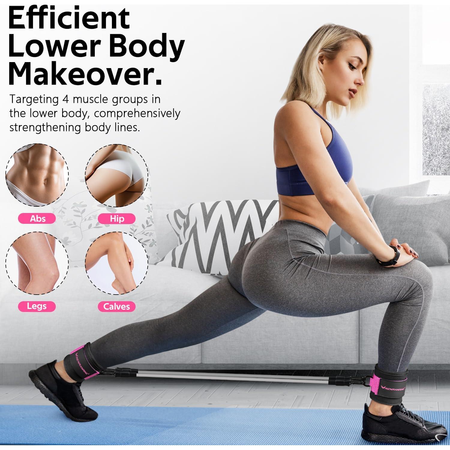 Bandas de Resistencia para Tobillos RENRANRING - 3 Niveles de Resistencia