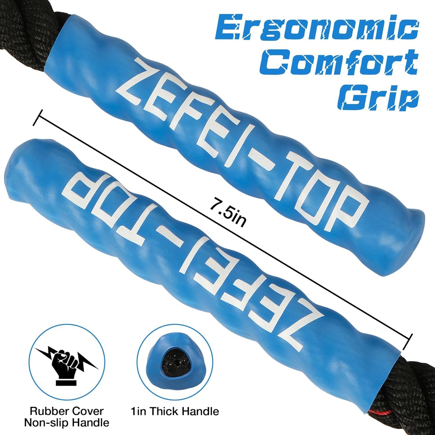 Cuerda de Salto con Peso ZEFEI-TOP 1.2 KG para Fitness