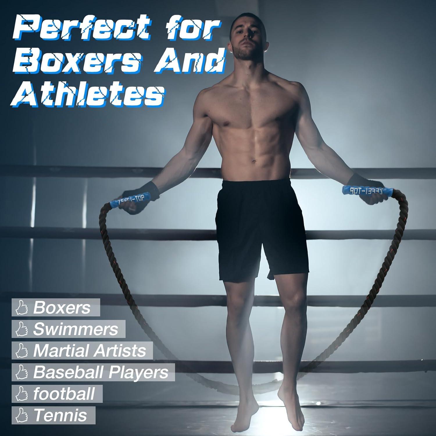 Cuerda de Salto con Peso ZEFEI-TOP 1.2 KG para Fitness