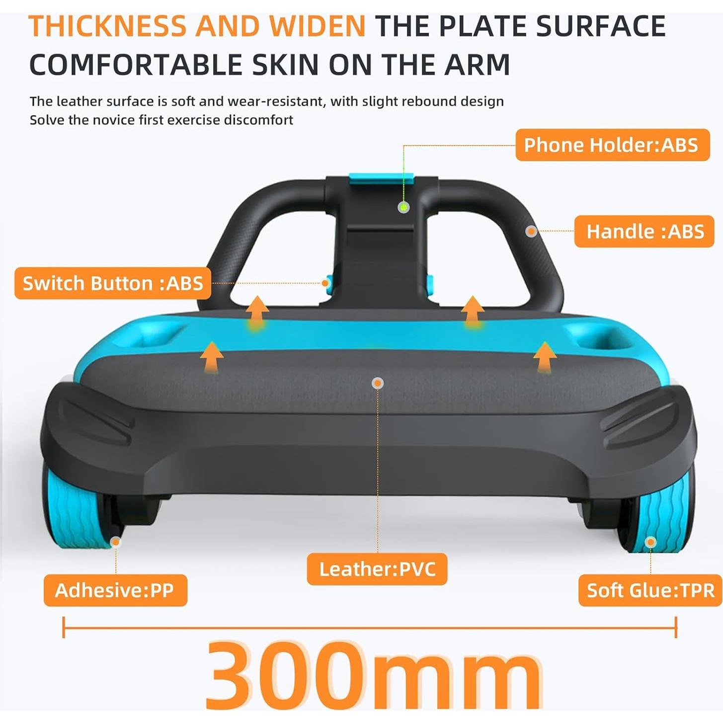 Rueda Abdominal FIAMEARMOR 4 Ruedas Soporte Codos 2.9kg