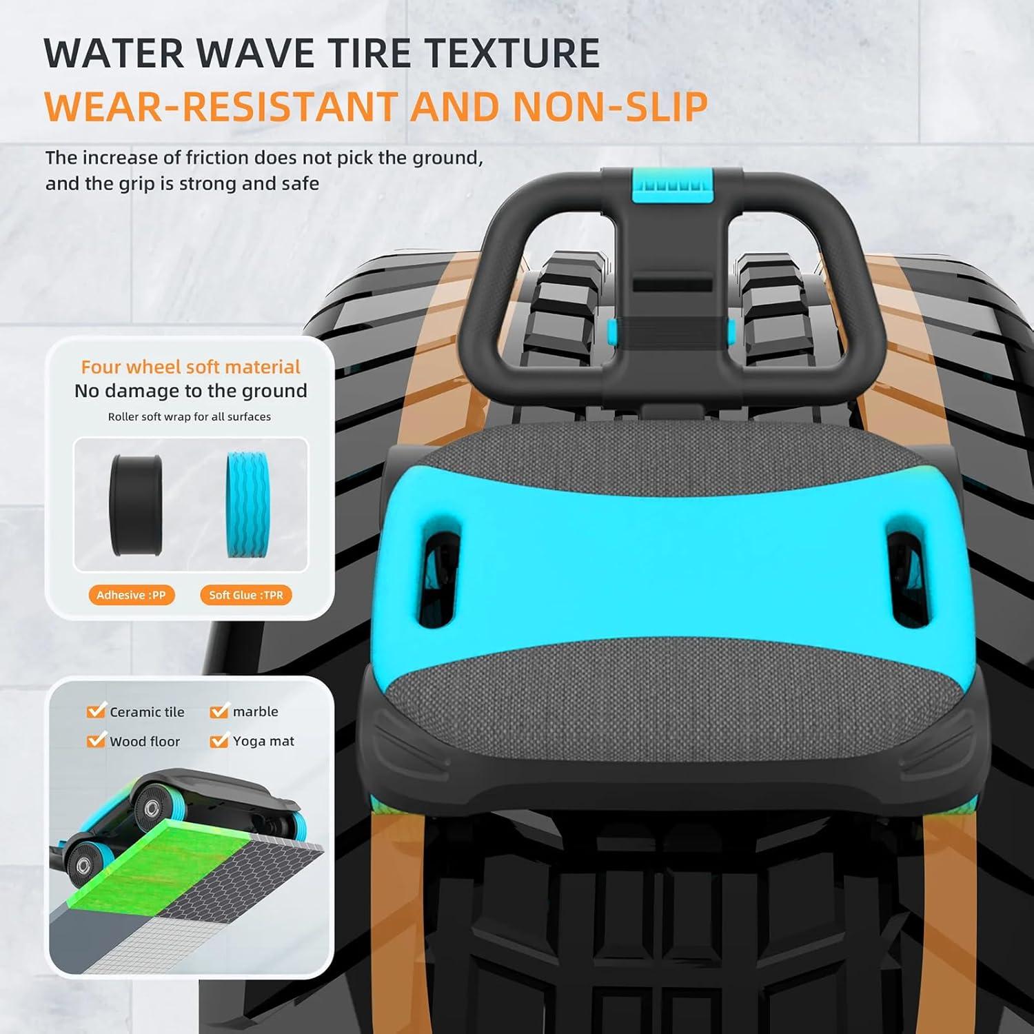 Rueda Abdominal FIAMEARMOR 4 Ruedas Soporte Codos 2.9kg