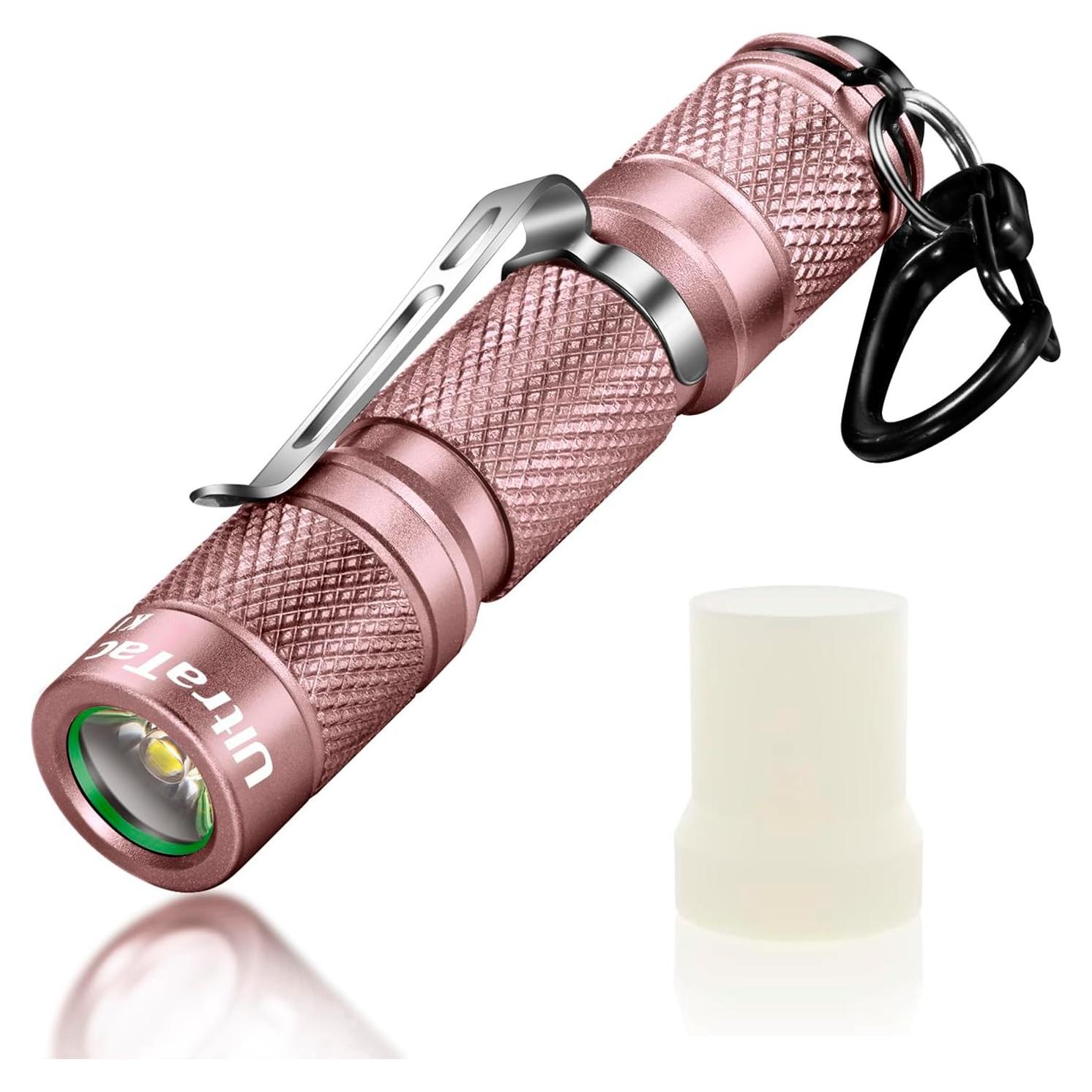 Linterna LED de Llavero Rosa UltraTac K1 180LM Impermeable