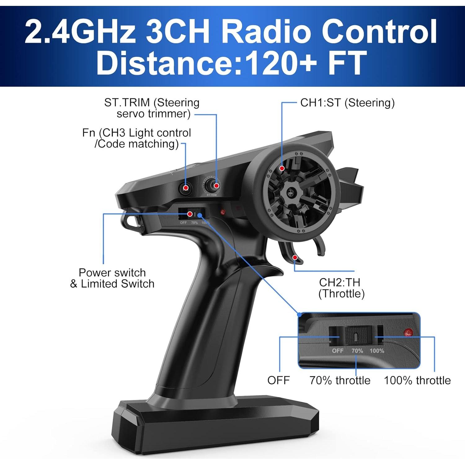 Coche RC HYPER GO H16BM 4X4 Brushless 42 km/h Todo Terreno