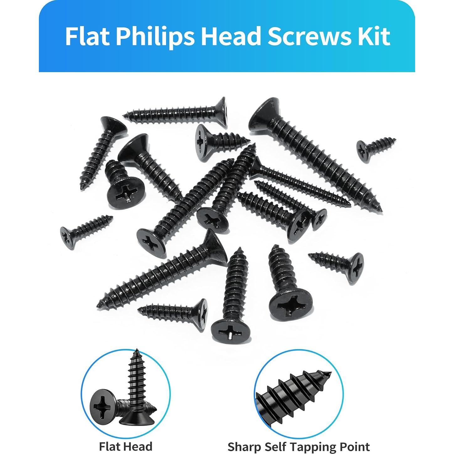 Kit de Tornillos de Madera DIVANC 550 Piezas Acero Inoxidable