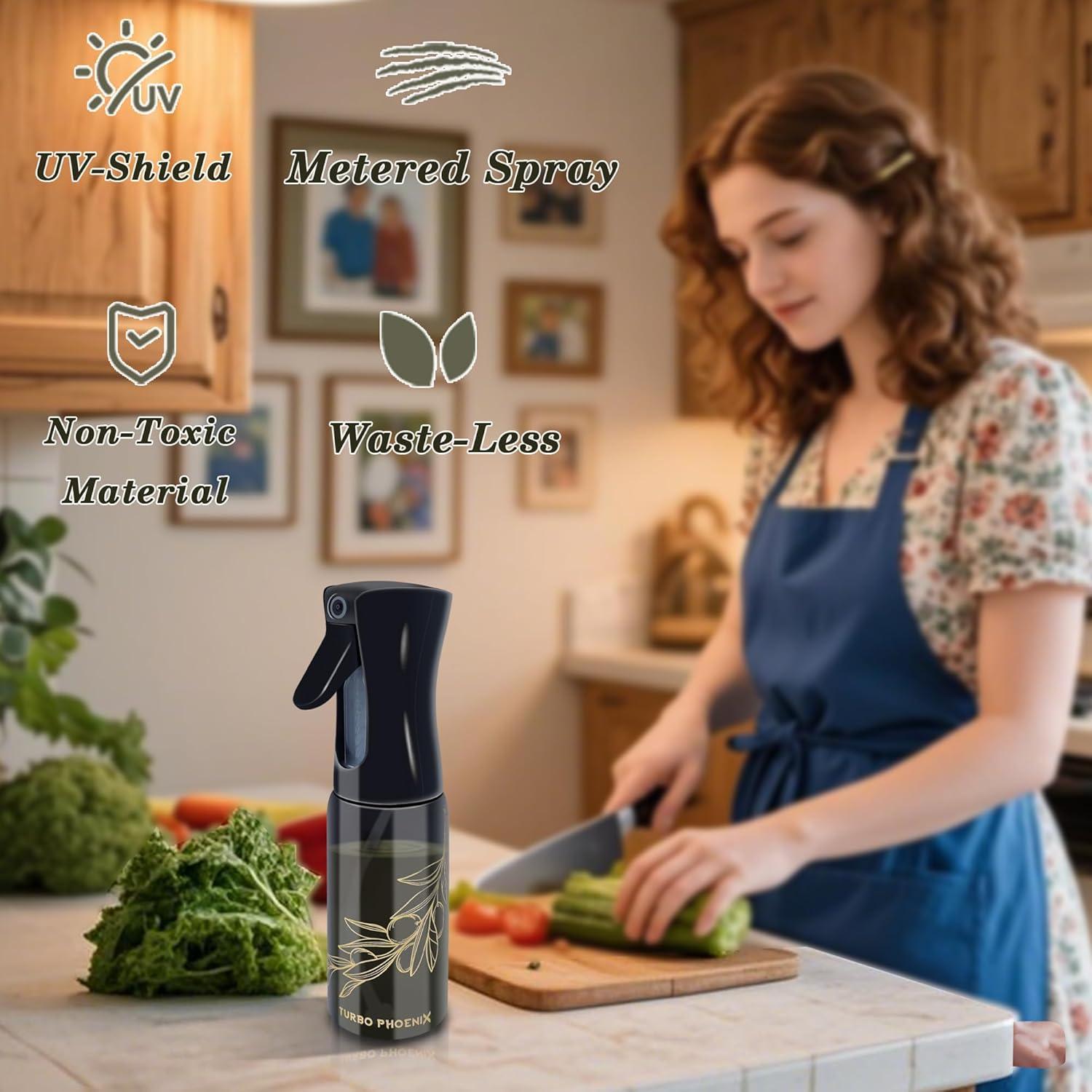 Rociador de Aceite TURBO PHOENIX 200ml Vidrio Apto Alimentos