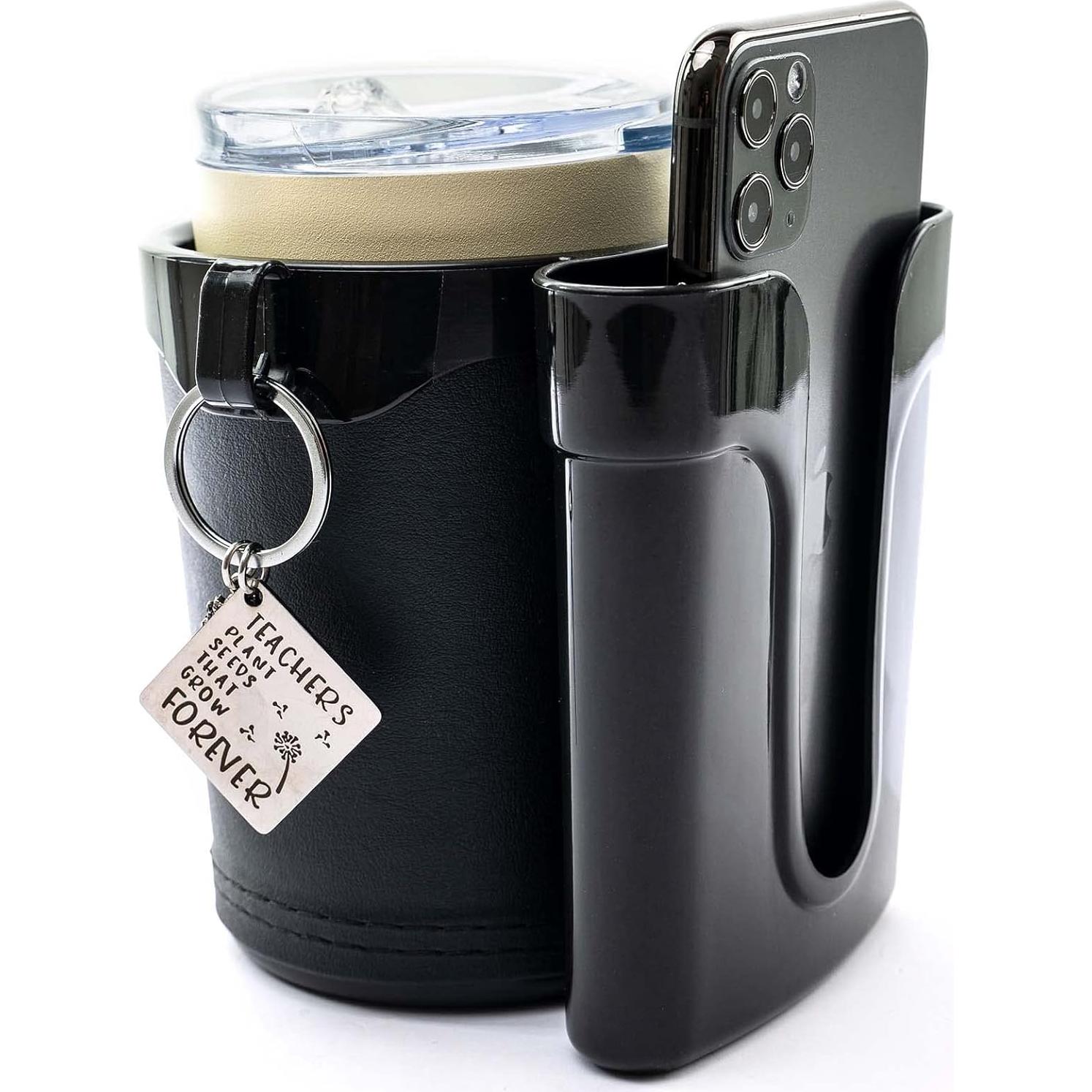 Soporte de Taza para Bicicleta Carbon King Negro 3 en 1