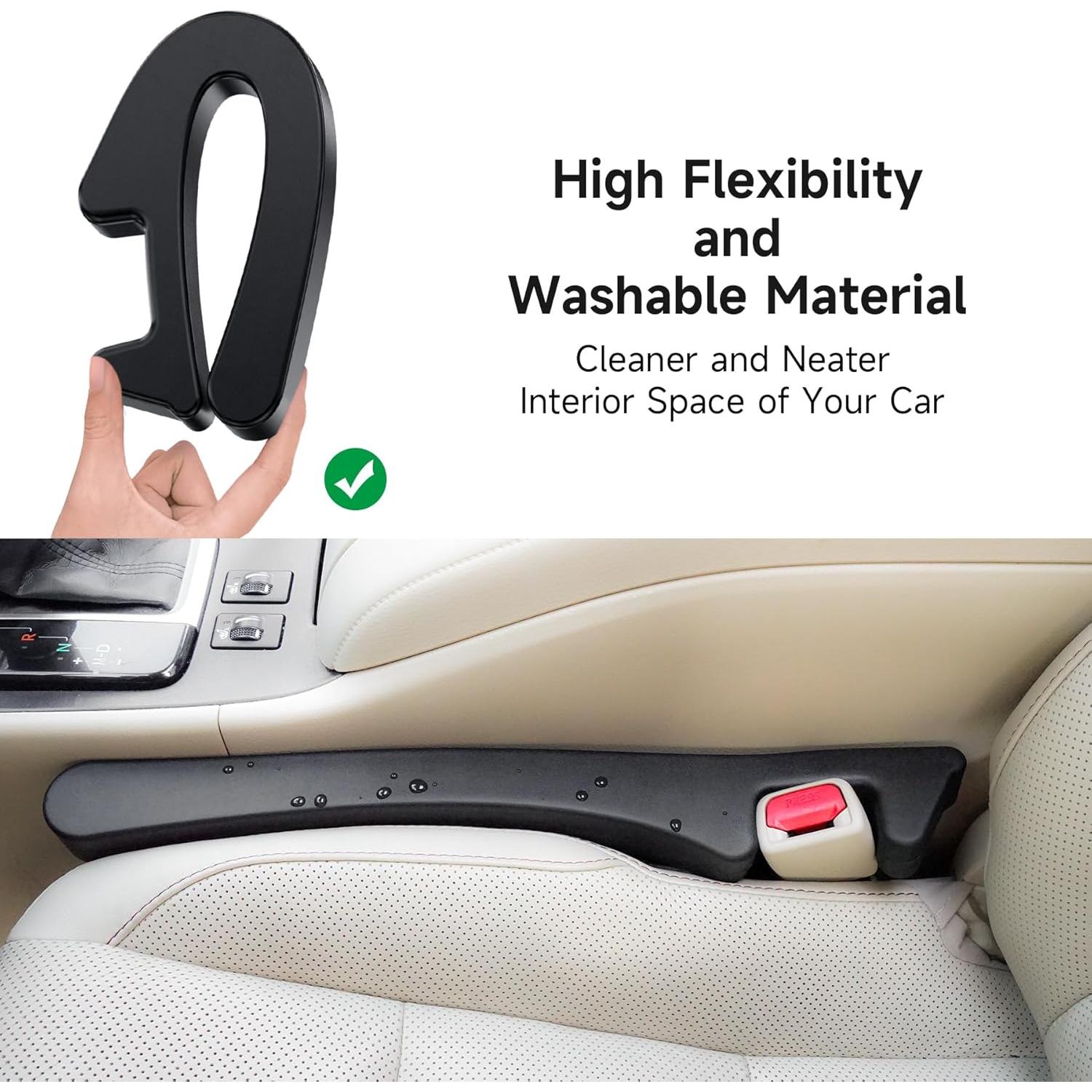 Relleno de Espacio entre Asientos Givifive 2 Pcs Negro