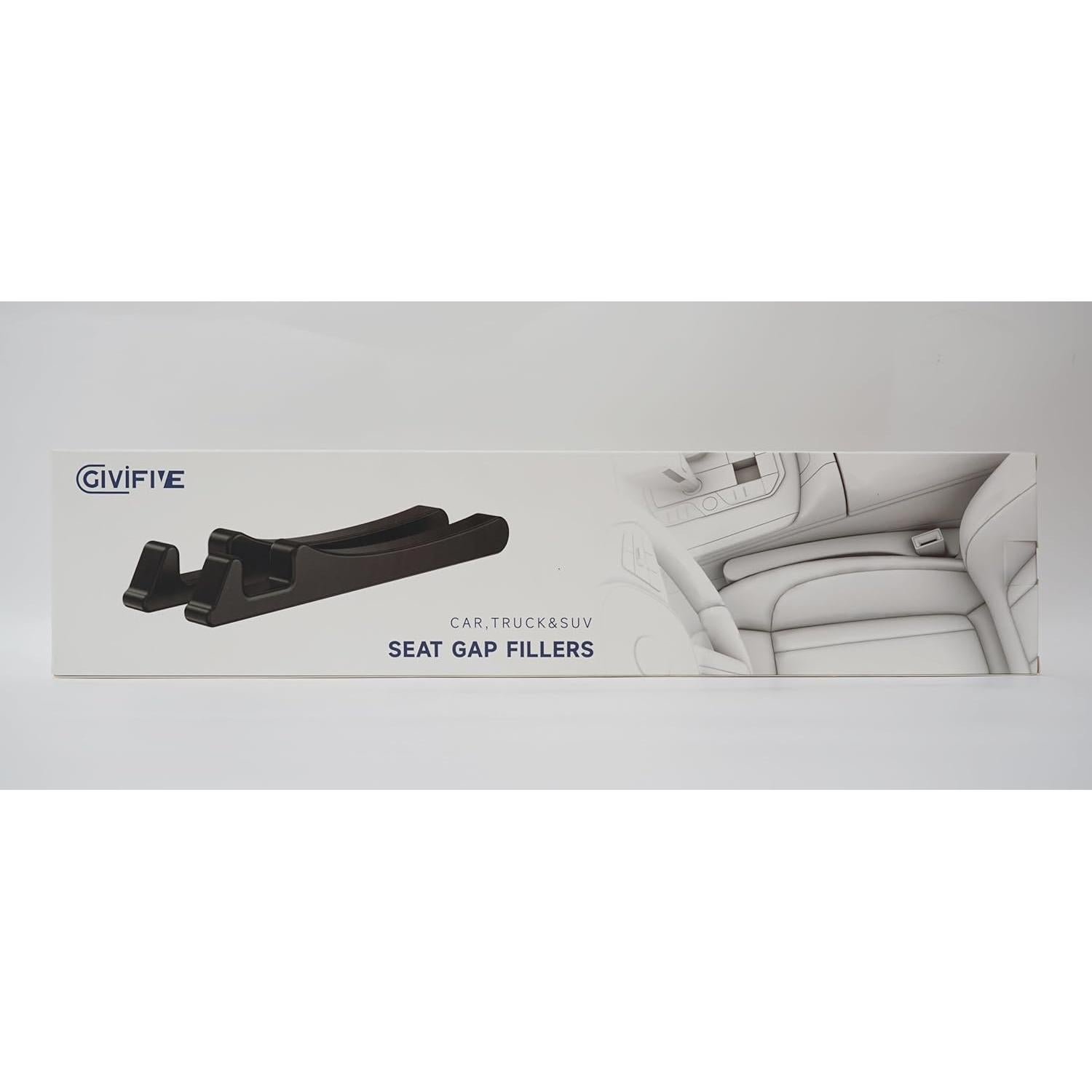 Relleno de Espacio entre Asientos Givifive 2 Pcs Negro