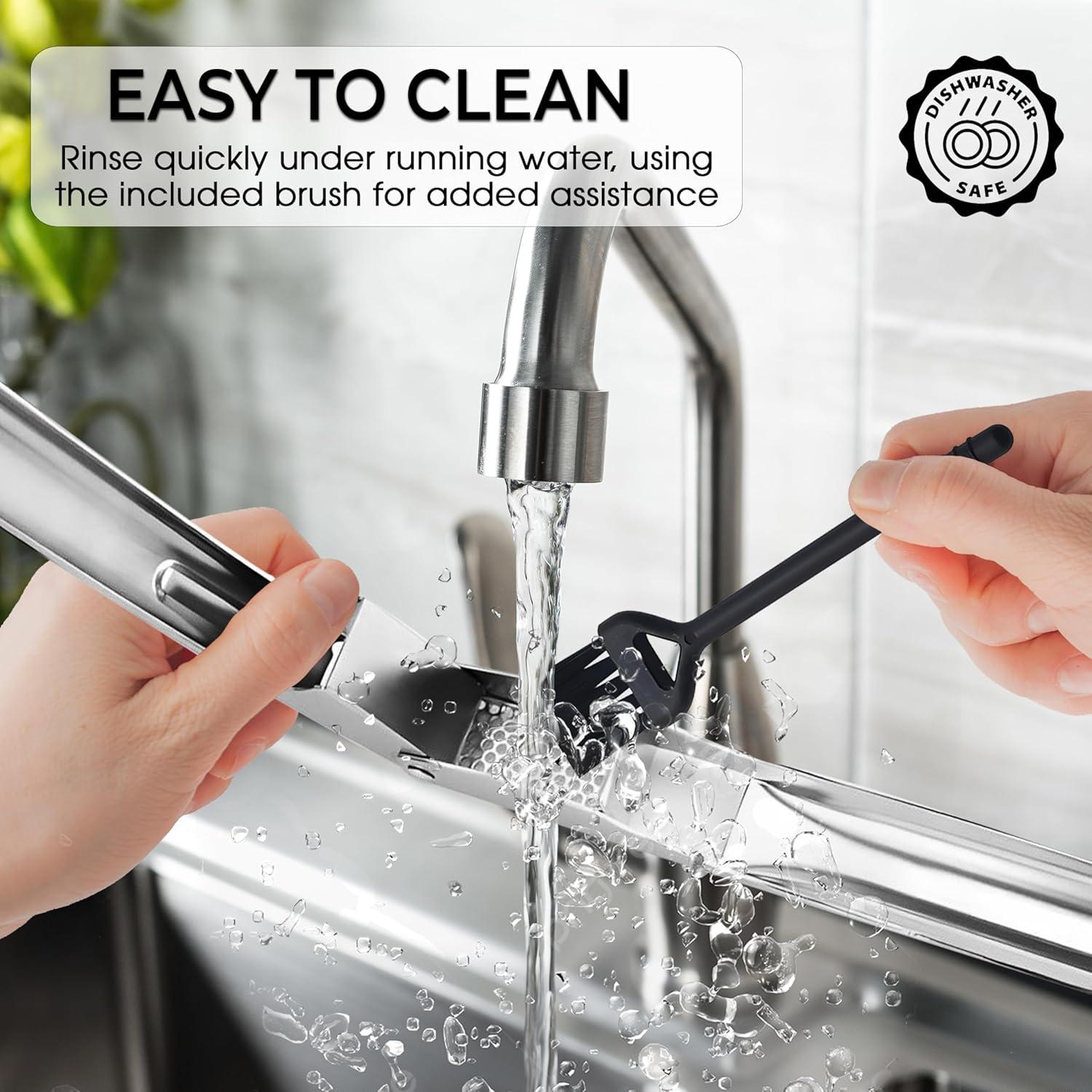 Prensa de Ajo HarMomentum Acero Inoxidable 19.05 cm Azul