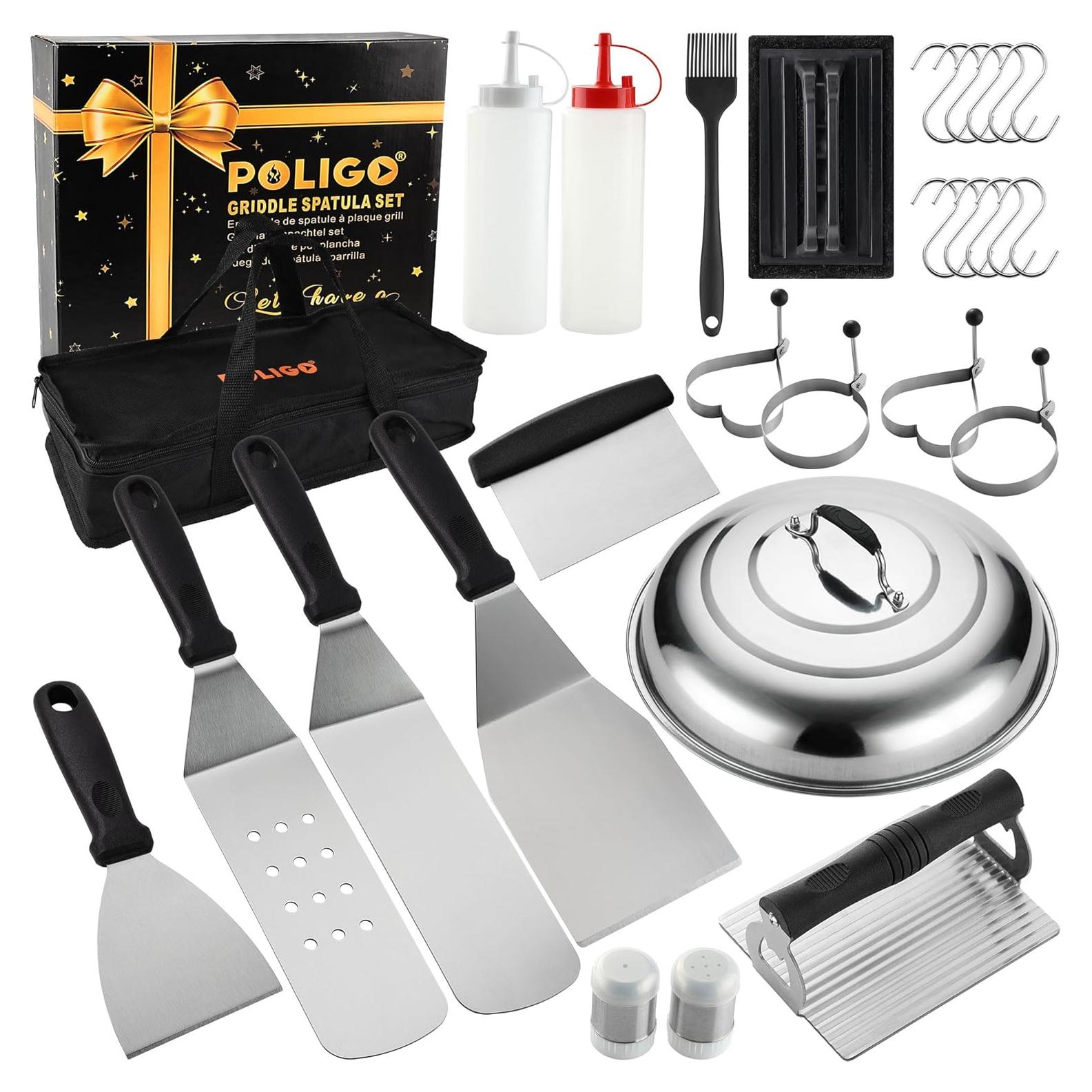 Kit de Accesorios para Parrilla POLIGO 28 Piezas - BBQ Profesional