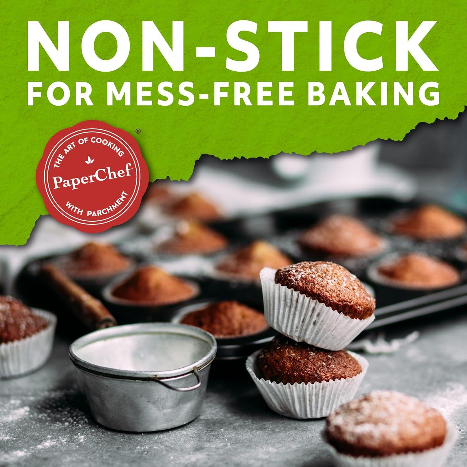 Tazas de Papel para Hornear PaperChef - 60 Unidades Grande