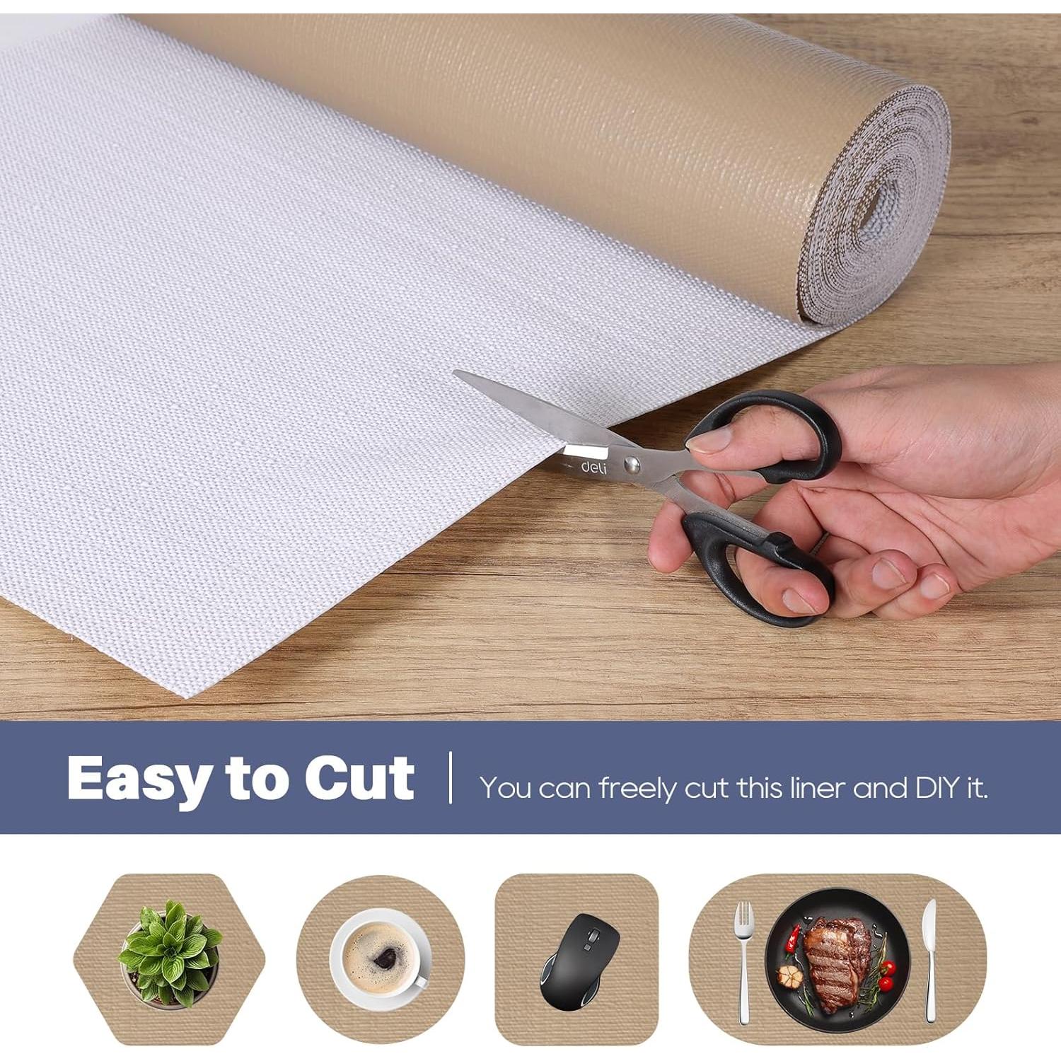 Forro de Cajón Antideslizante StaHom Beige 30x150 cm PVC