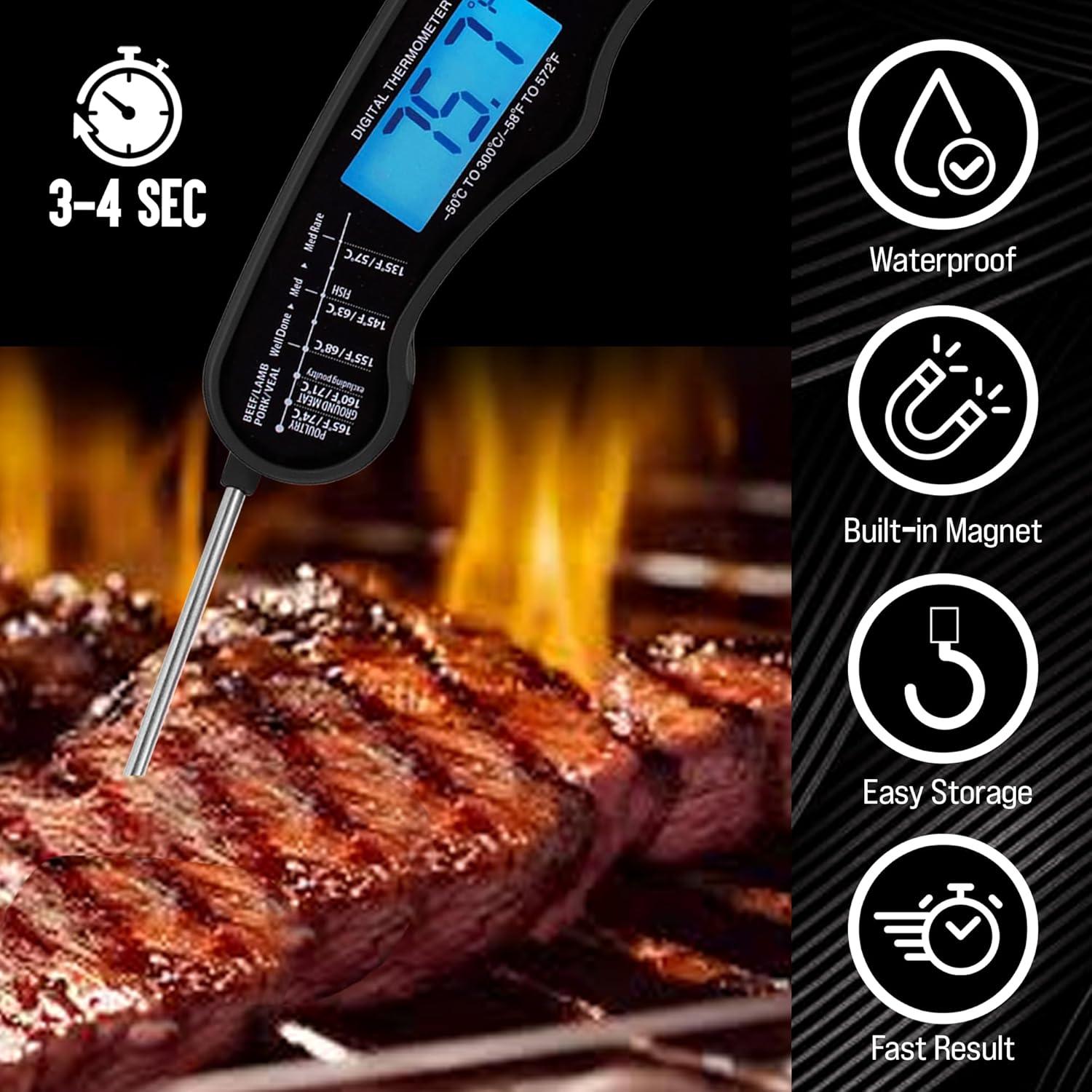 Termómetro Digital Inalámbrico TwinTech para Carne - Negro