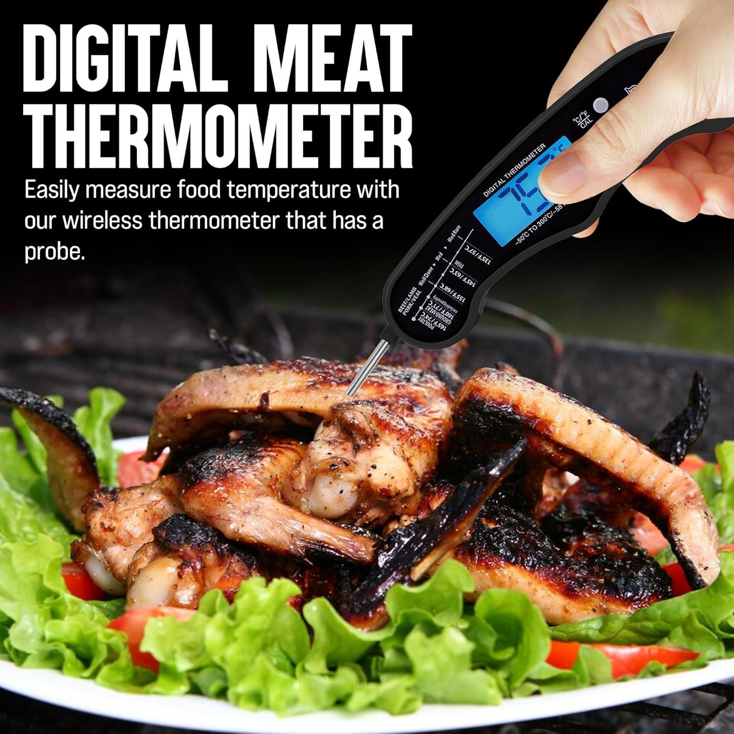 Termómetro Digital Inalámbrico TwinTech para Carne - Negro
