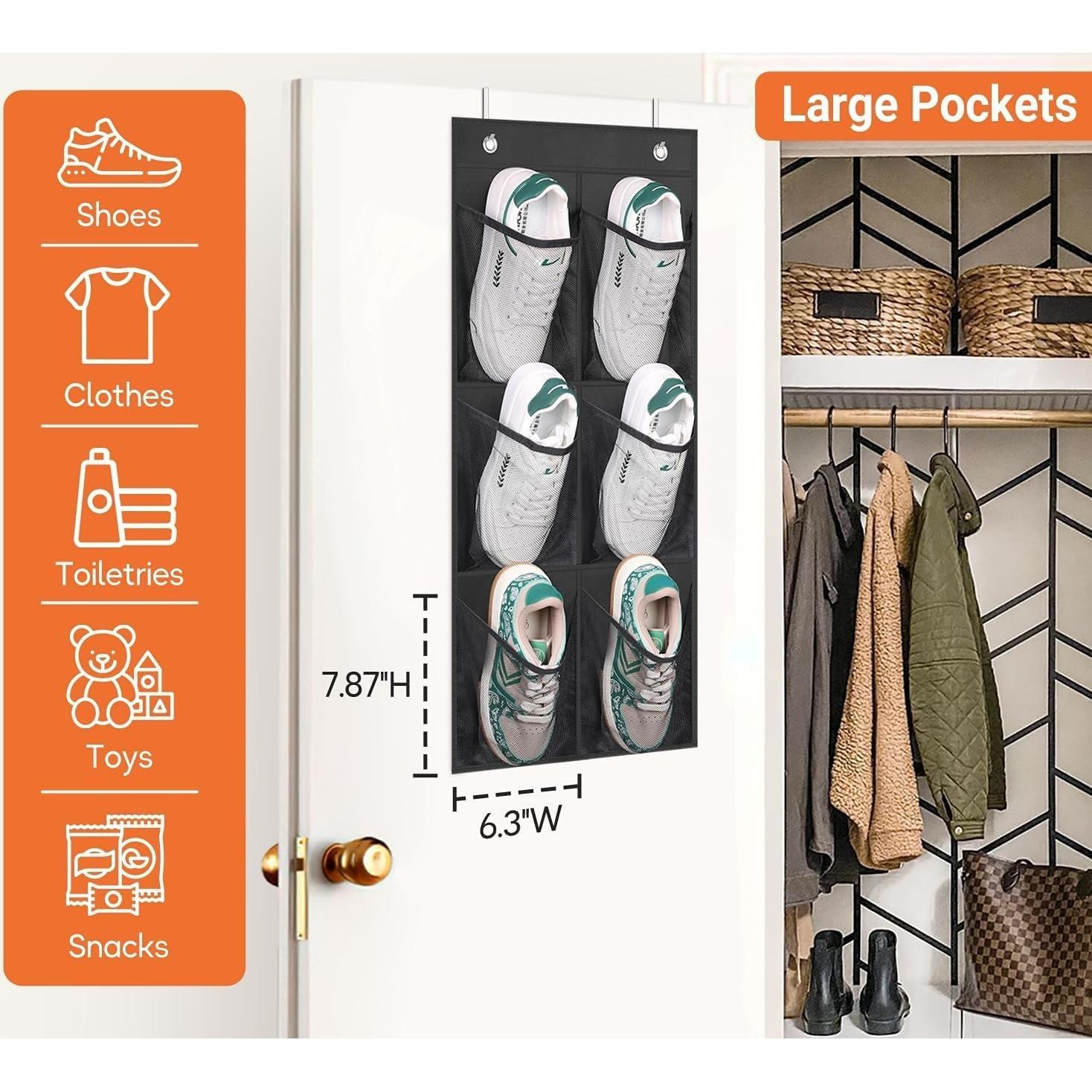 Organizador de Zapatos Colgante KIMBORA 2 Paquetes Negro