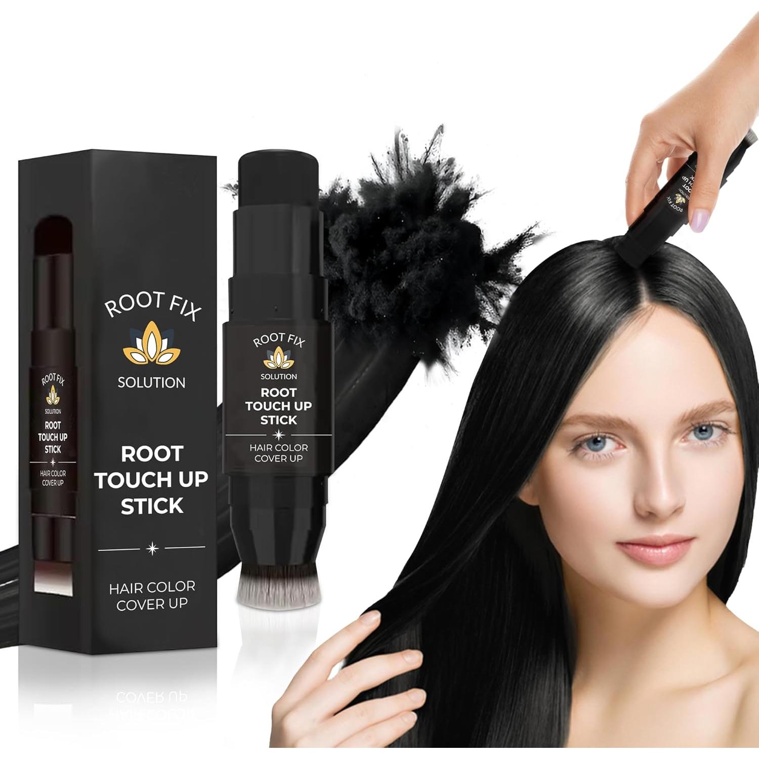Stick Retoque Raíces Root Fix Negro - Cobertura Canas Instantánea