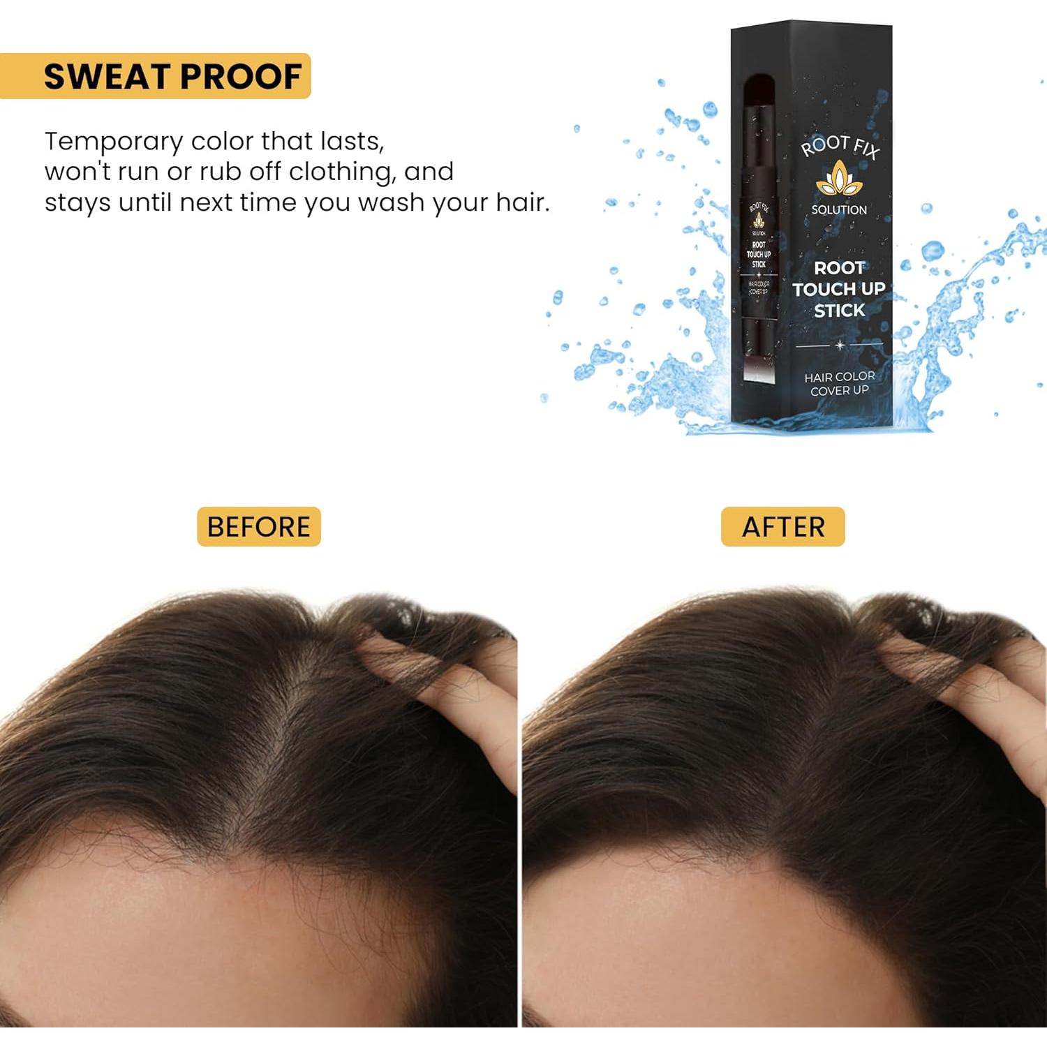 Stick Retoque Raíces Root Fix Negro - Cobertura Canas Instantánea