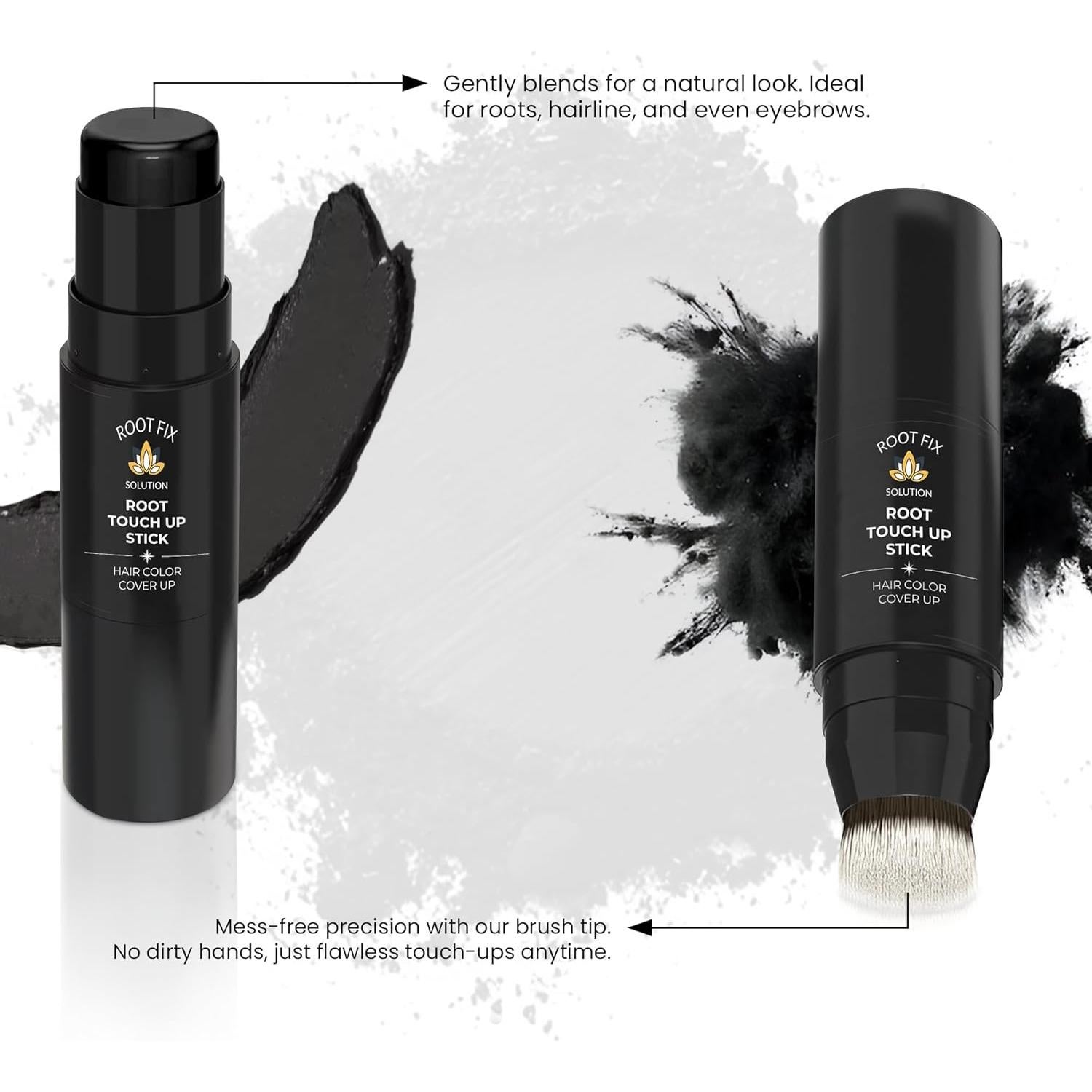 Stick Retoque Raíces Root Fix Negro - Cobertura Canas Instantánea