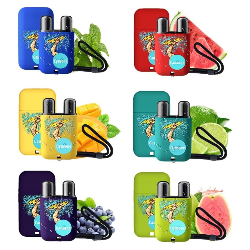 Inhalador Nasal de Aceite Esencial LAMUSELAND Menta 6 Piezas