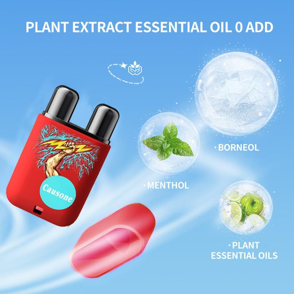 Inhalador Nasal de Aceite Esencial LAMUSELAND Menta 6 Piezas