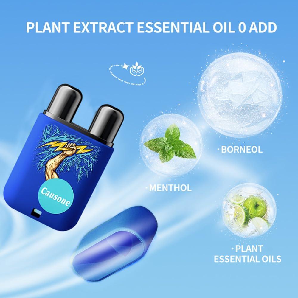 Inhalador Nasal de Aceite Esencial LAMUSELAND Menta 6 Piezas