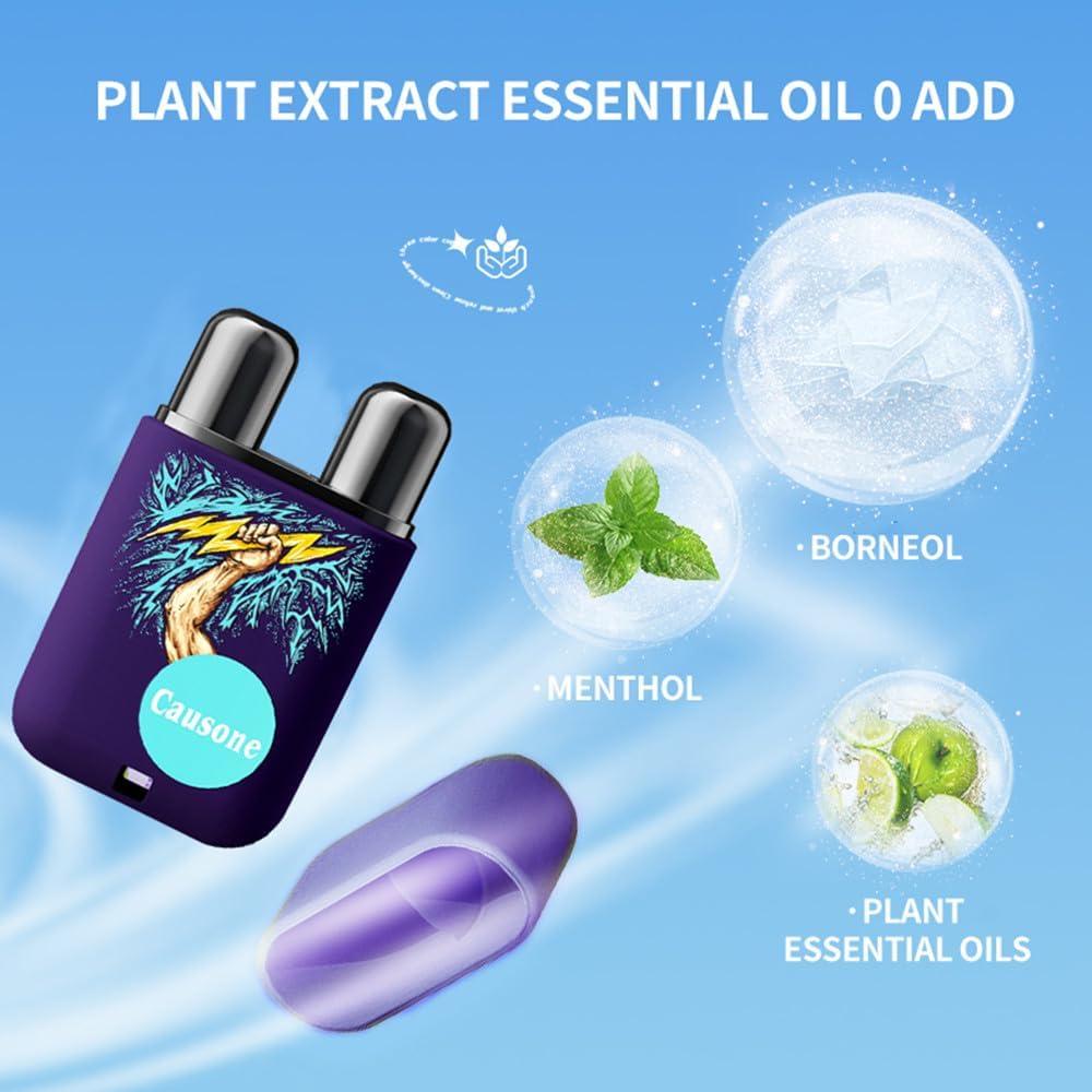 Inhalador Nasal de Aceite Esencial LAMUSELAND Menta 6 Piezas