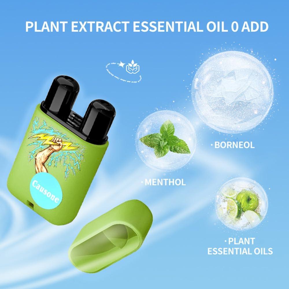 Inhalador Nasal de Aceite Esencial LAMUSELAND Menta 6 Piezas