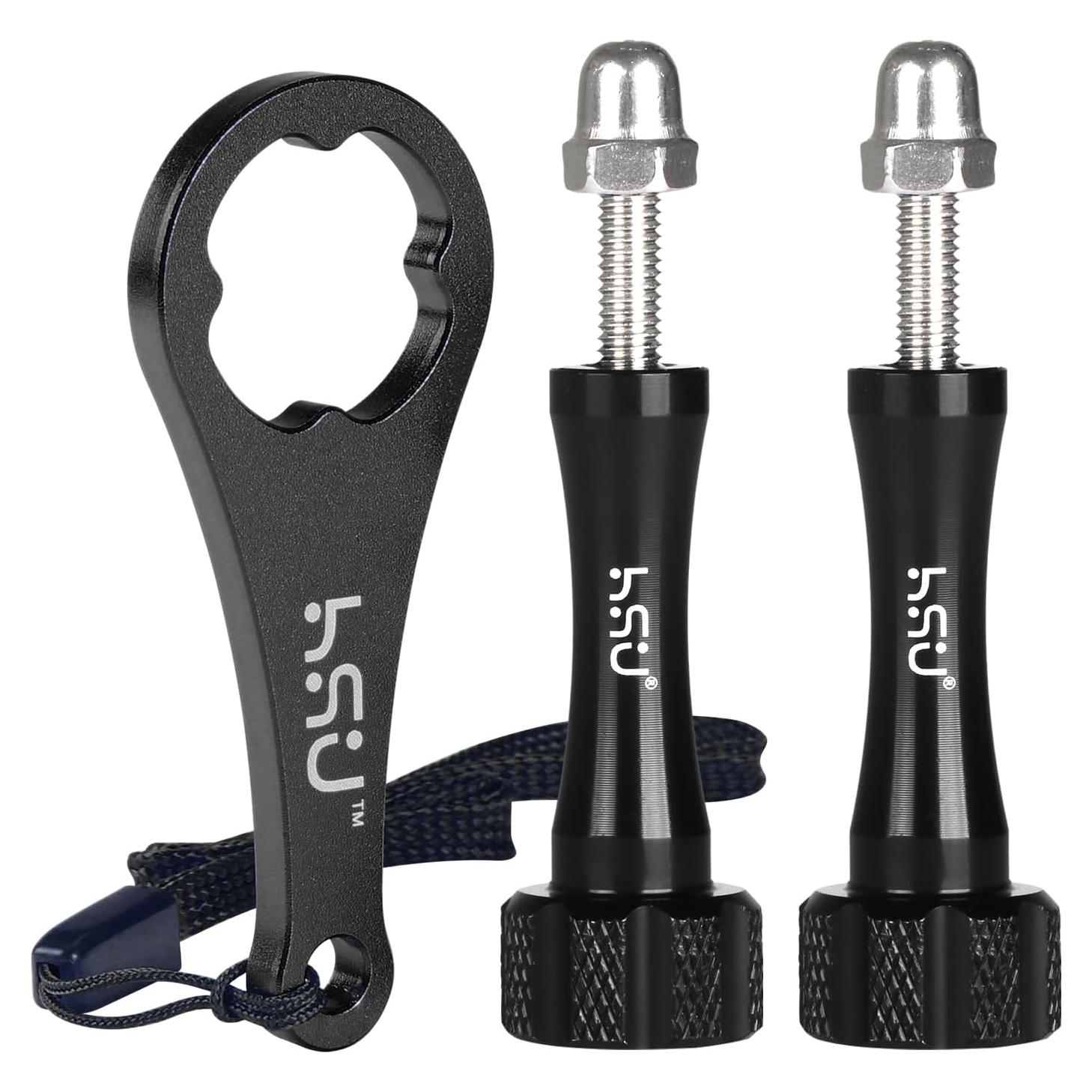Juego de Tornillos de Pulgar HSU para GoPro + Llave de Aluminio