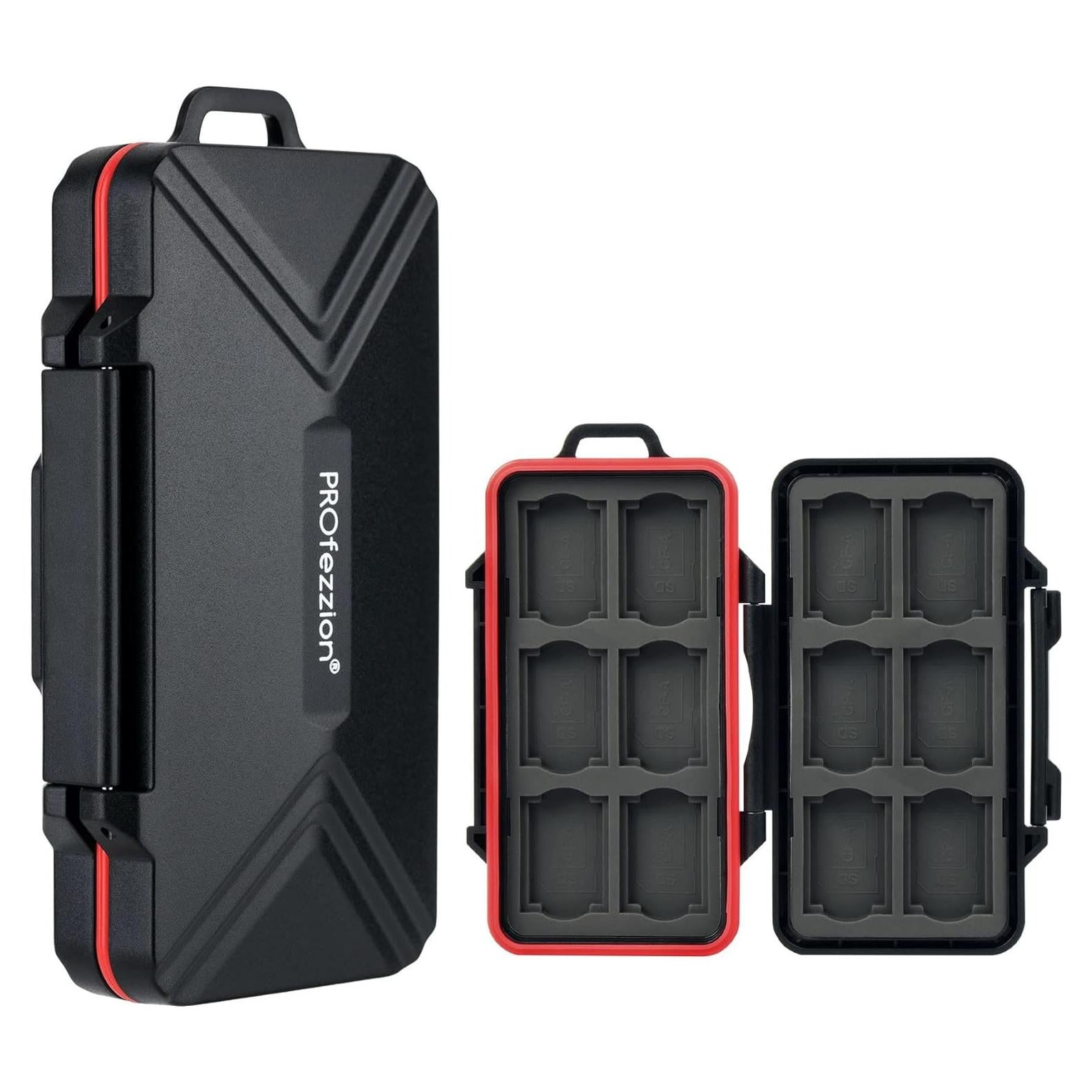 Caja de Tarjetas de Memoria PROfezzion 24 Slots Resistente al Agua