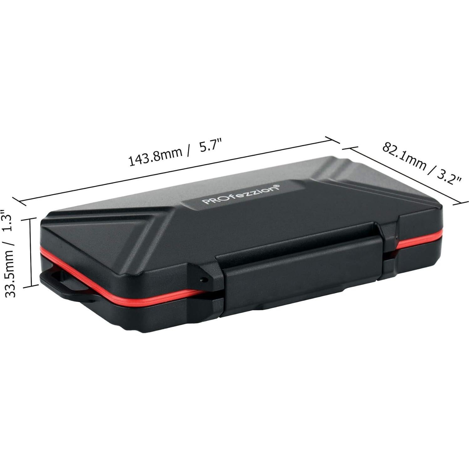 Caja de Tarjetas de Memoria PROfezzion 24 Slots Resistente al Agua