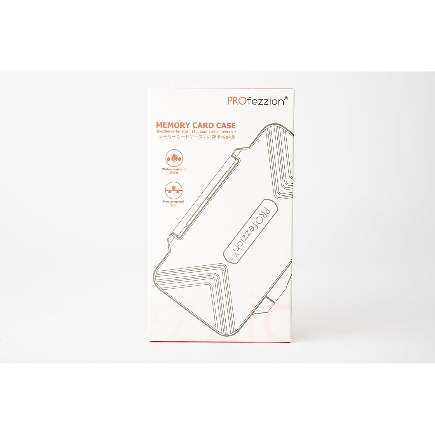 Caja de Tarjetas de Memoria PROfezzion 24 Slots Resistente al Agua