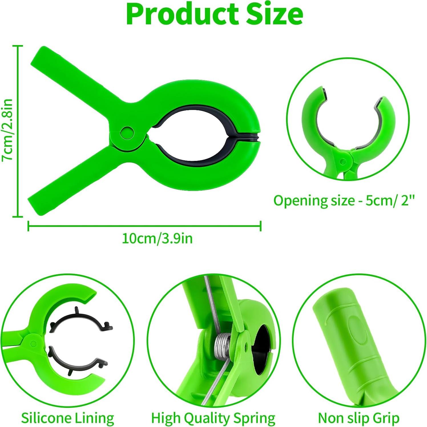 Pinzas para Toallas de Playa QOPAHI - Juego de 6 Clips Antideslizantes