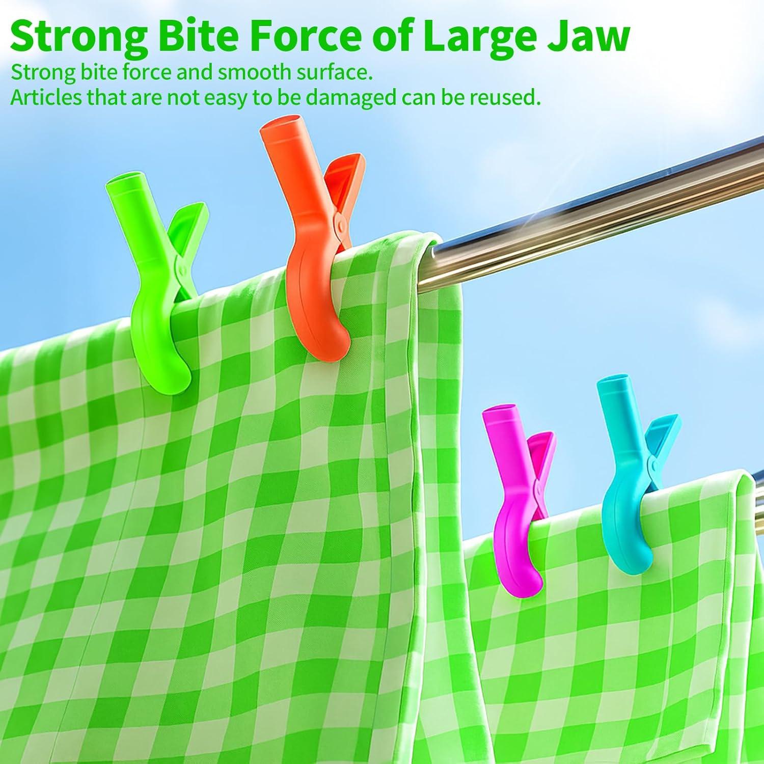 Pinzas para Toallas de Playa QOPAHI - Juego de 6 Clips Antideslizantes