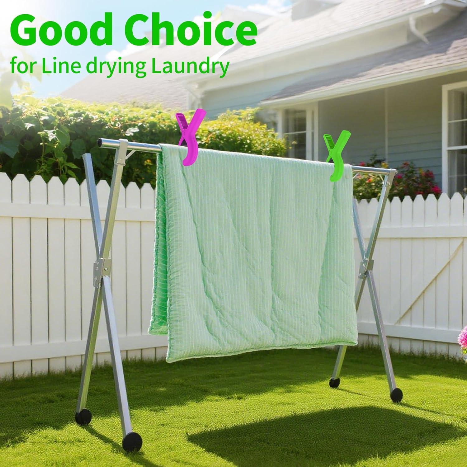 Pinzas para Toallas de Playa QOPAHI - Juego de 6 Clips Antideslizantes