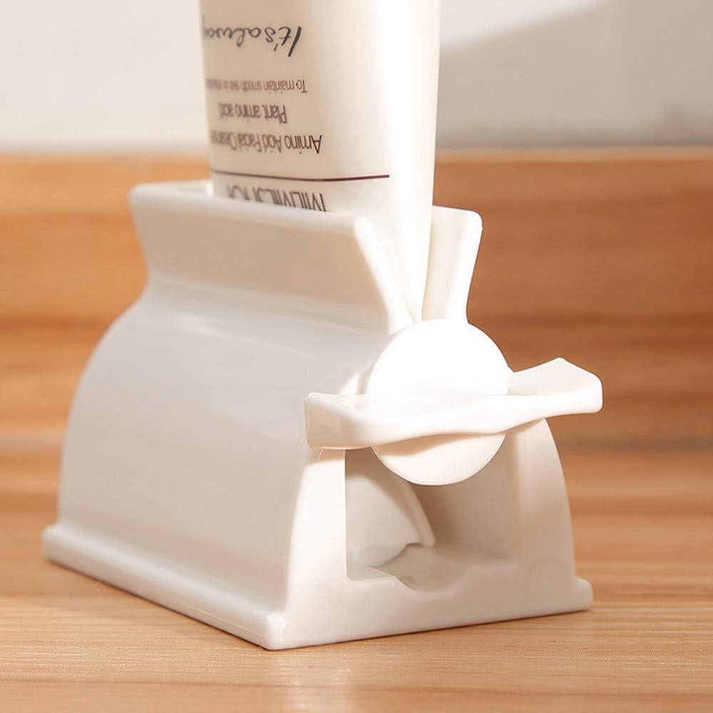 Juego de exprimidores de pasta de dientes MILAGRO 2 unidades blanco