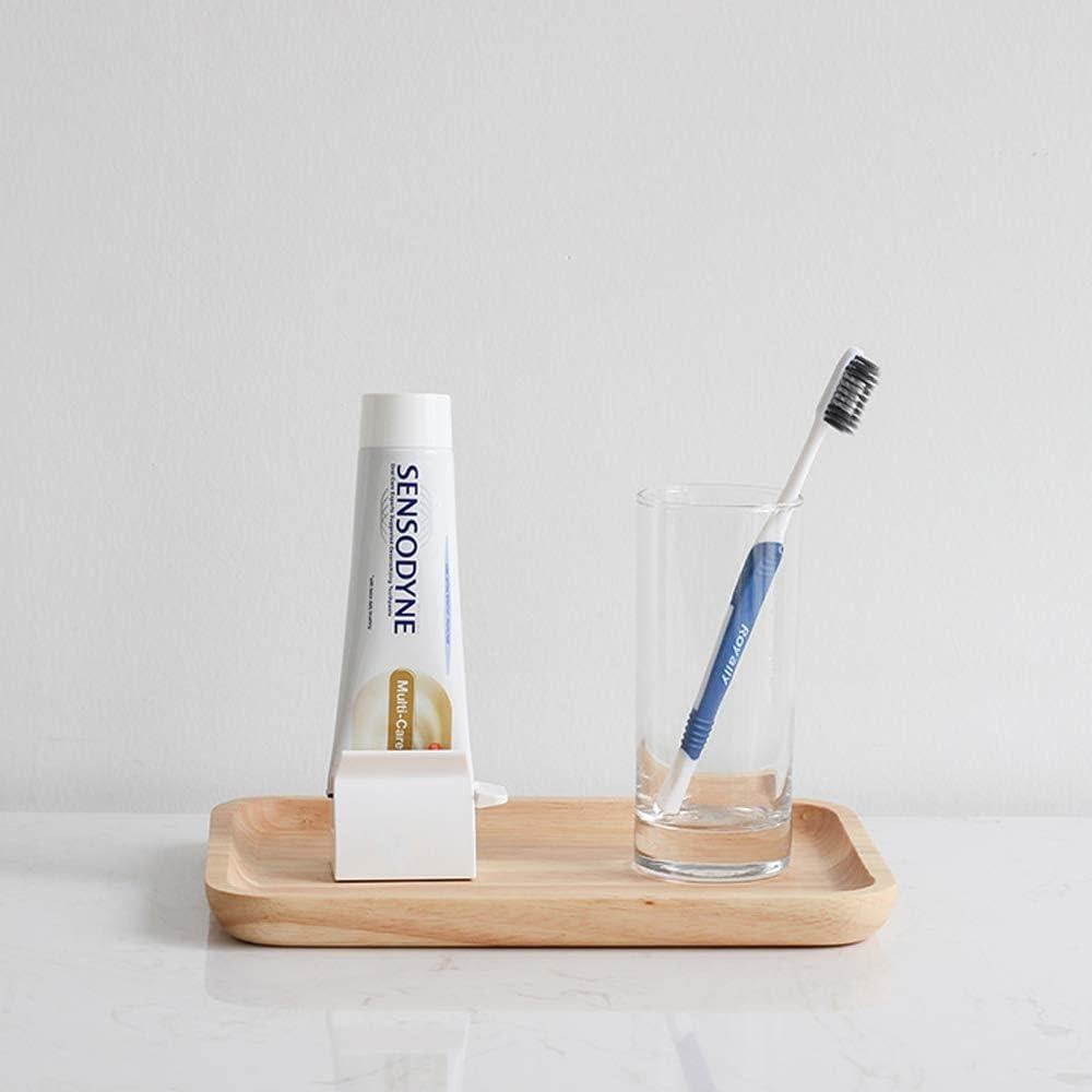 Juego de exprimidores de pasta de dientes MILAGRO 2 unidades blanco