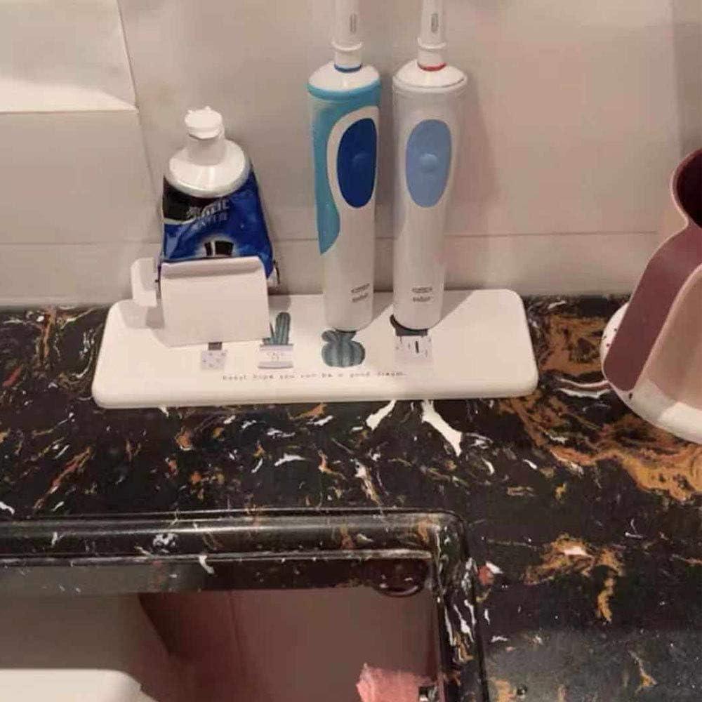 Juego de exprimidores de pasta de dientes MILAGRO 2 unidades blanco