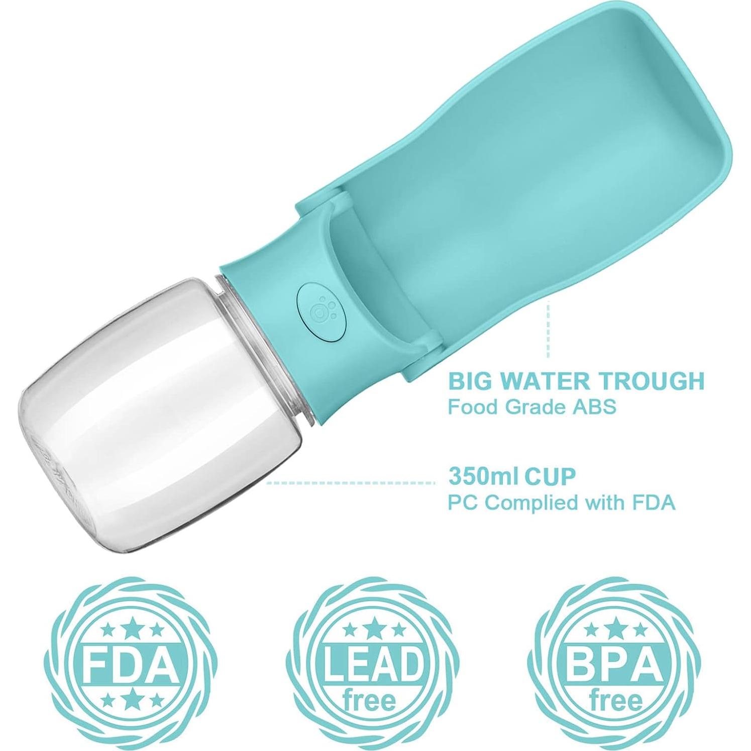 Botella de Agua Portátil AIKIDS 550ml Plegable para Perros