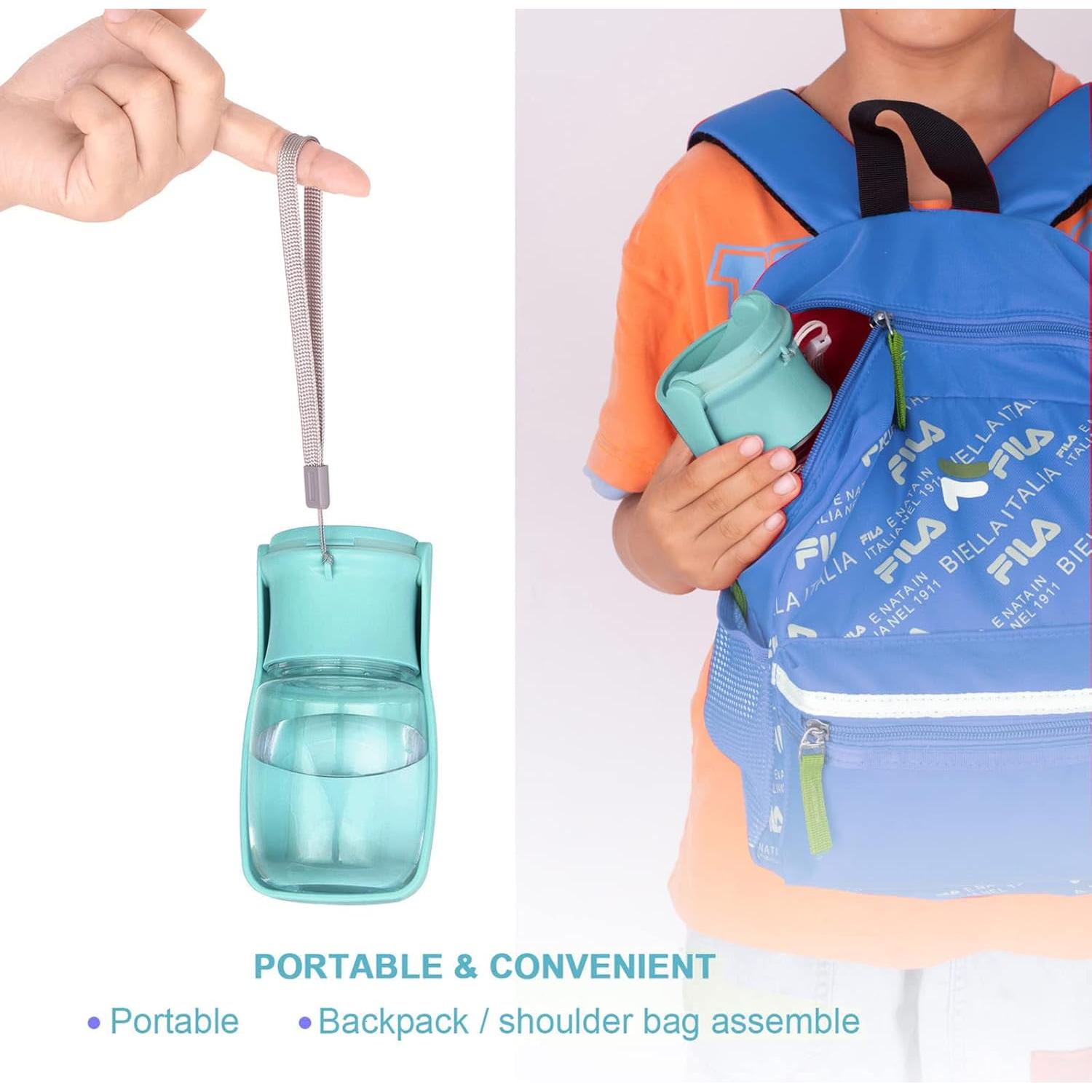 Botella de Agua Portátil AIKIDS 550ml Plegable para Perros