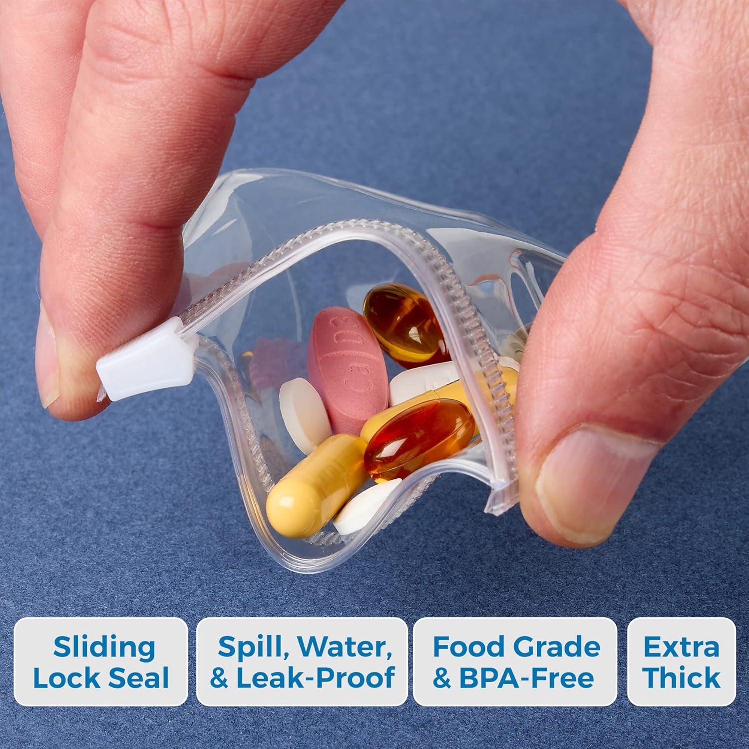 Bolsas de Pouch para Pastillas MEDca - 12 Pcs Reutilizables