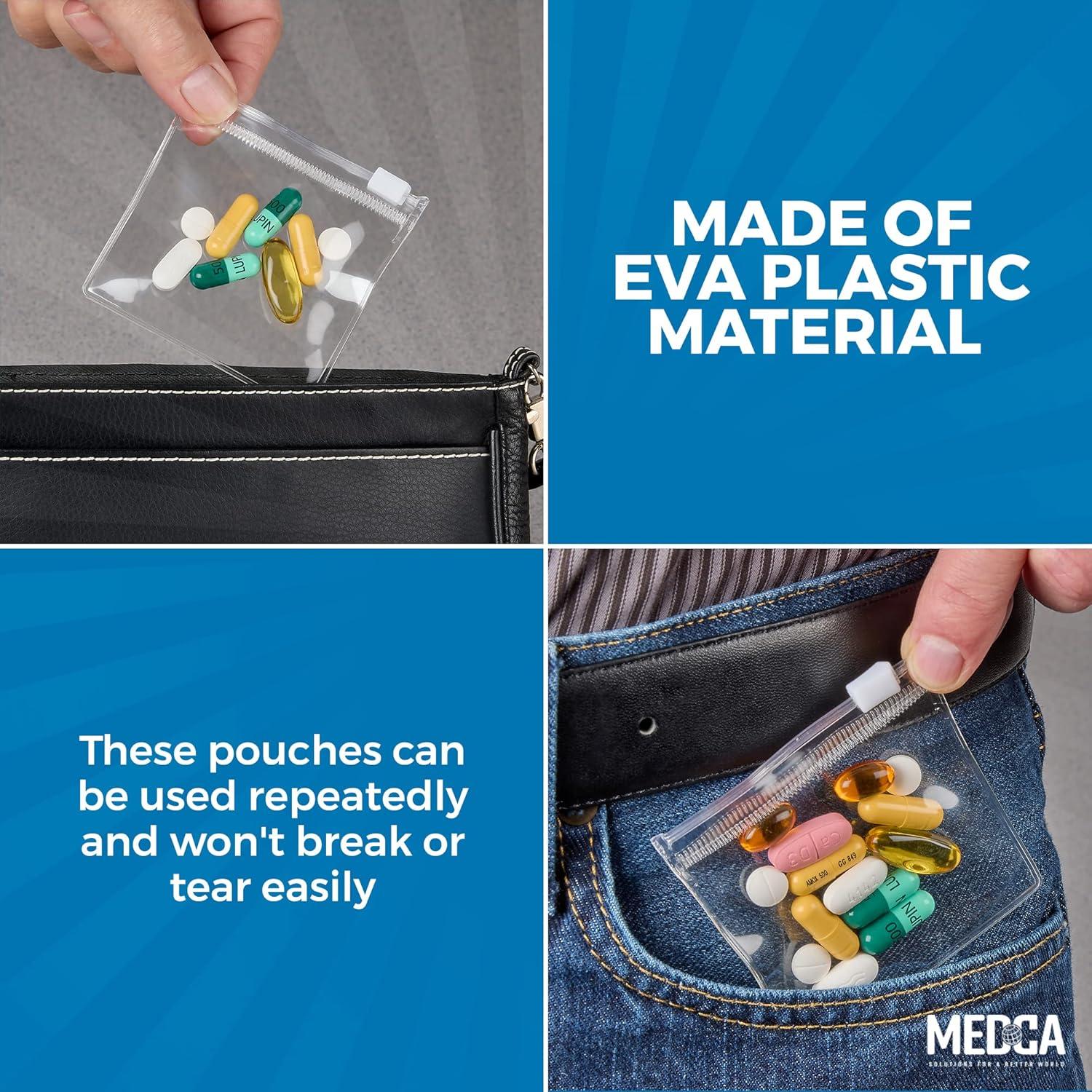 Bolsas de Pouch para Pastillas MEDca - 12 Pcs Reutilizables