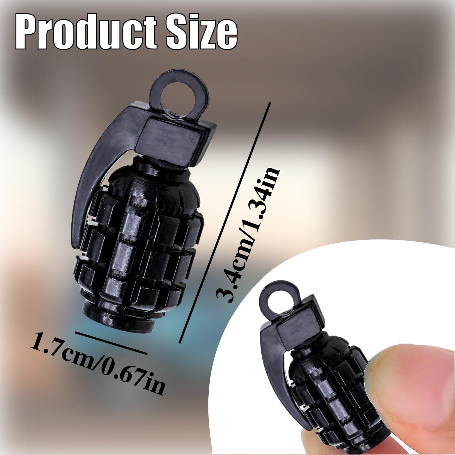 4 Tapas de Válvula de Neumático MEAJOO Acero Inoxidable Negro